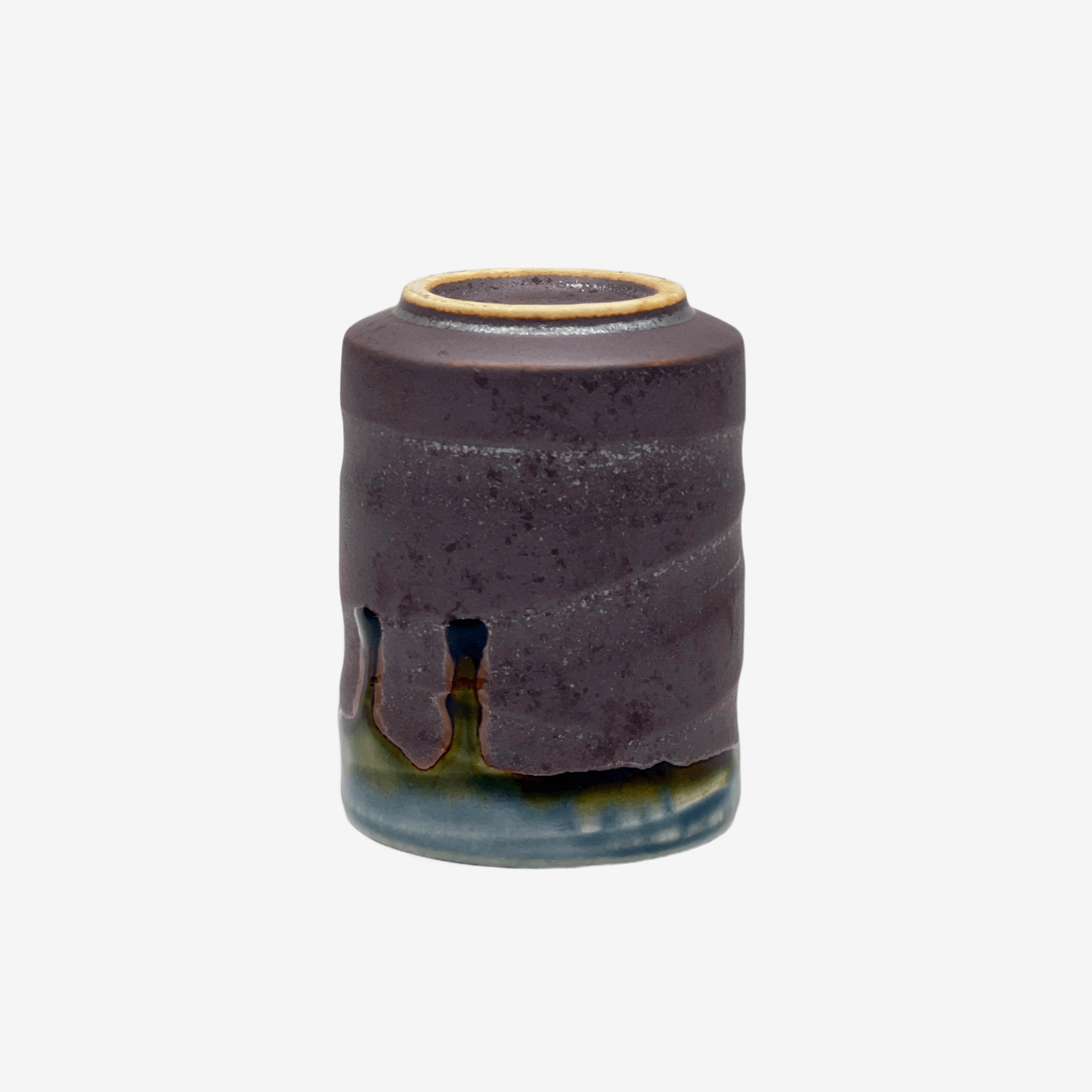 Raiun Setsu Brown Yunomi - Japanese Teacup