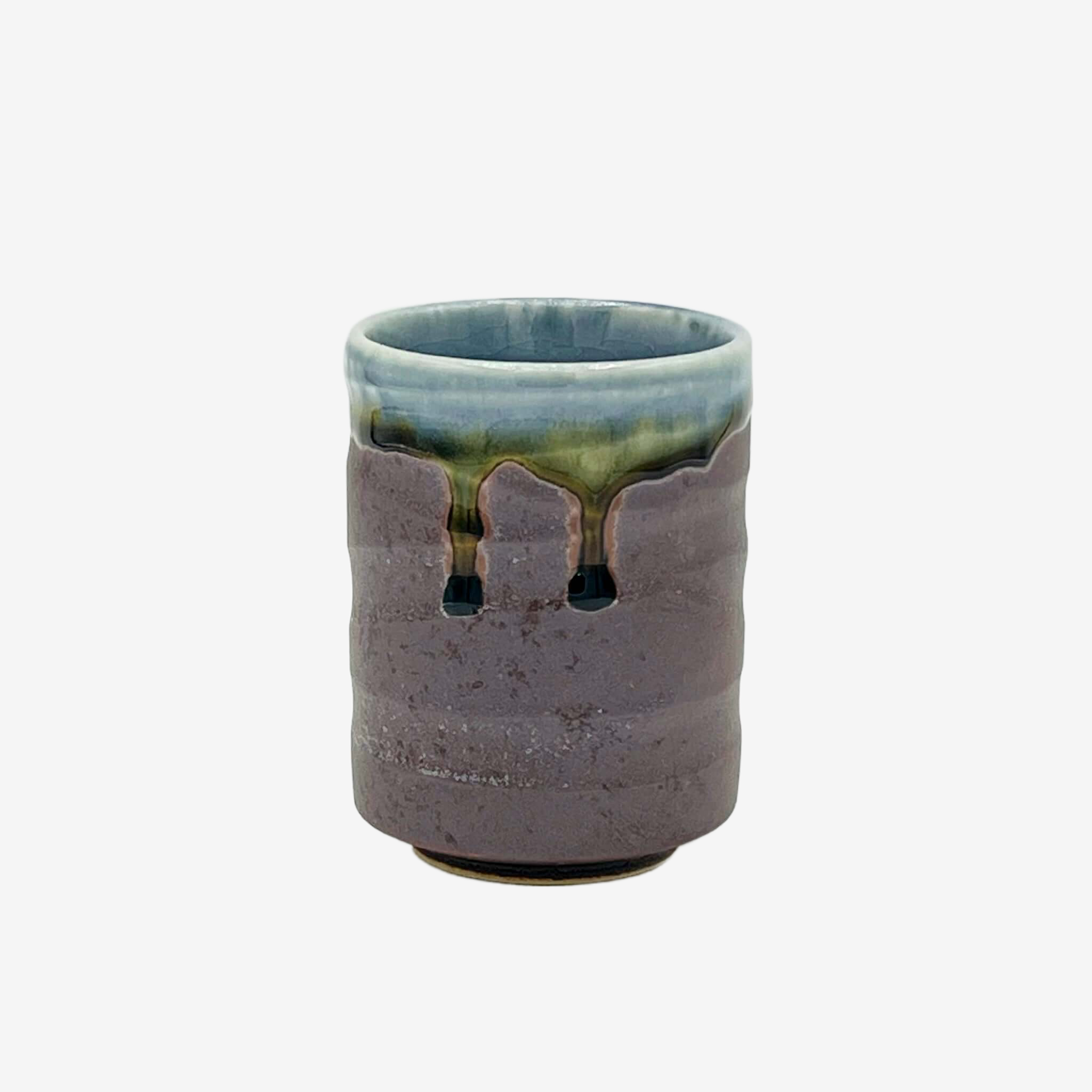 Raiun Setsu Brown Yunomi - Japanese Teacup Teaware Inoue Tea