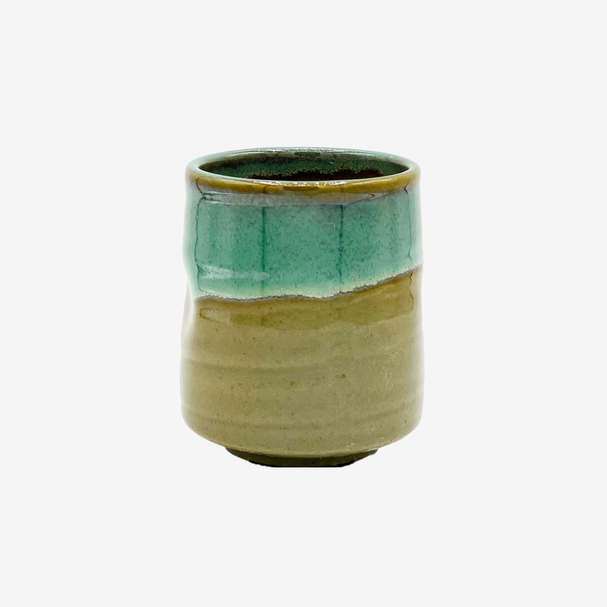 Kin Kama-ryū Green Yunomi - Japanese Teacup Teaware Inoue Tea