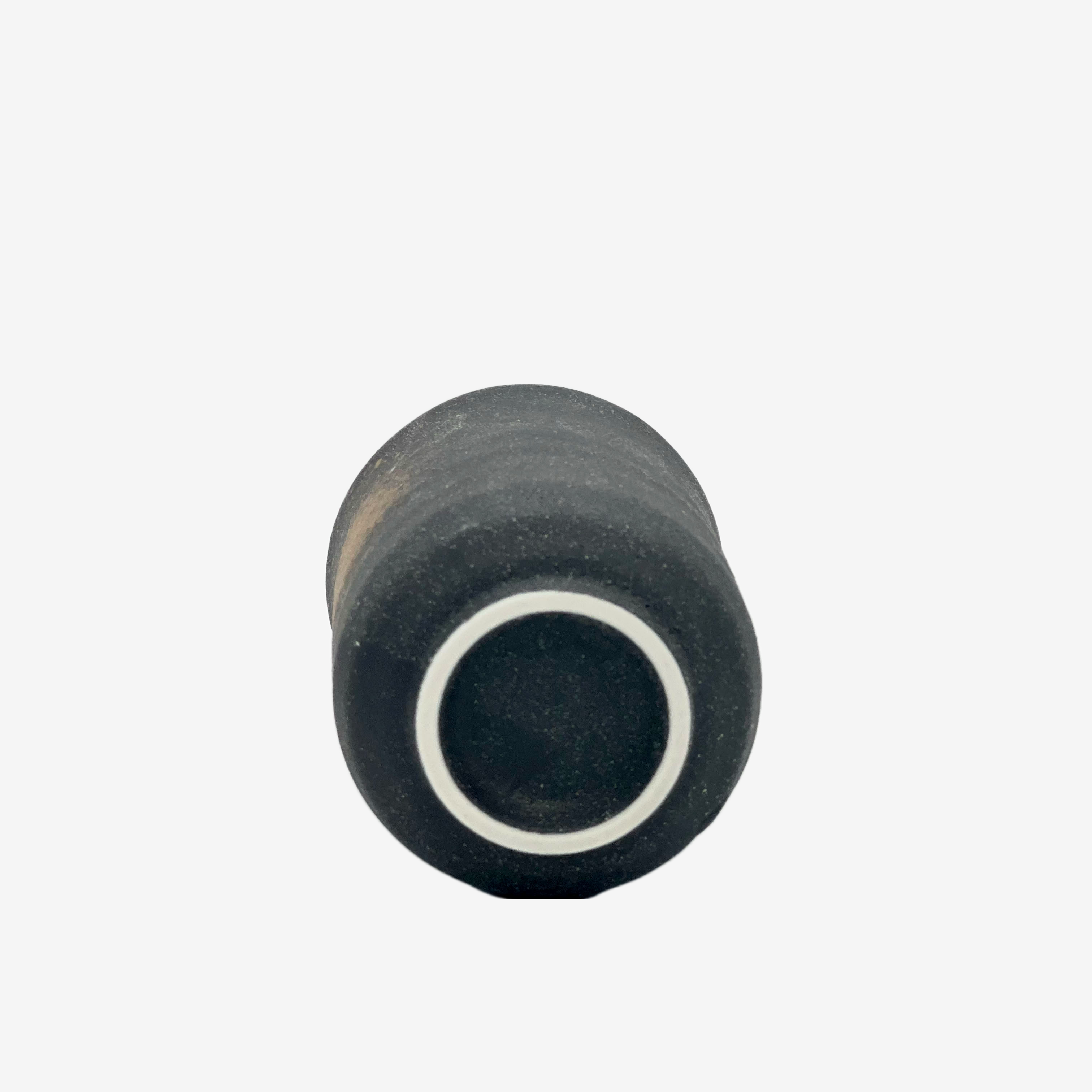 Kuro Iga Black Yunomi - Japanese Teacup Teaware Inoue Tea