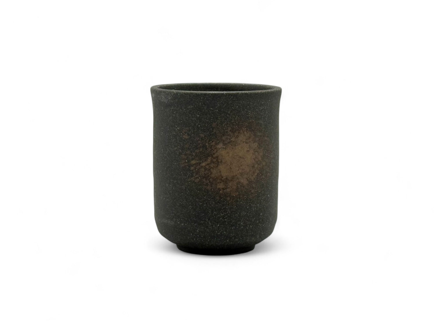 Kuro Iga Black Mino-yaki Yunomi - Japanese Teacup