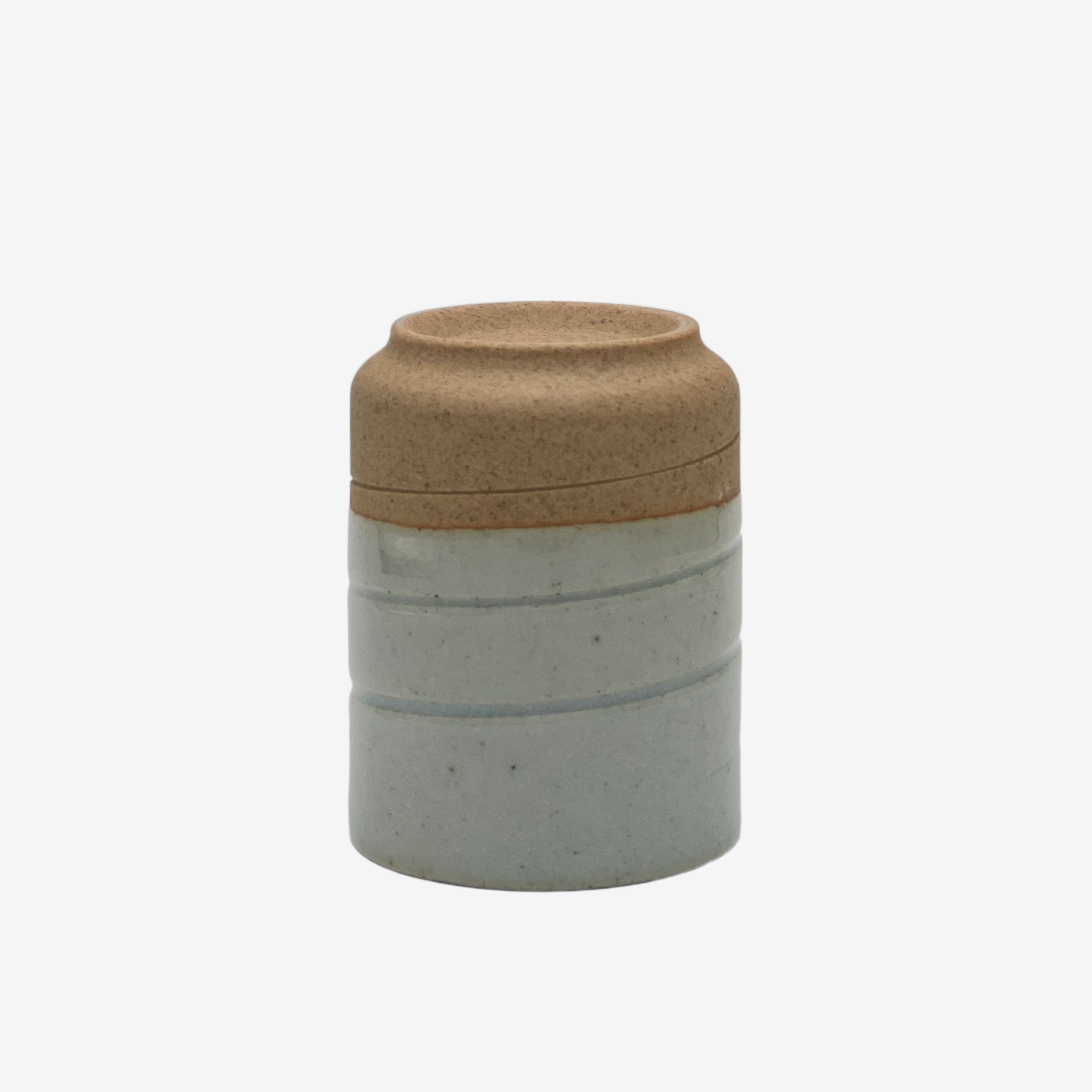 Unofu Sendan Gray Yunomi - Japanese Teacup Teaware Inoue Tea