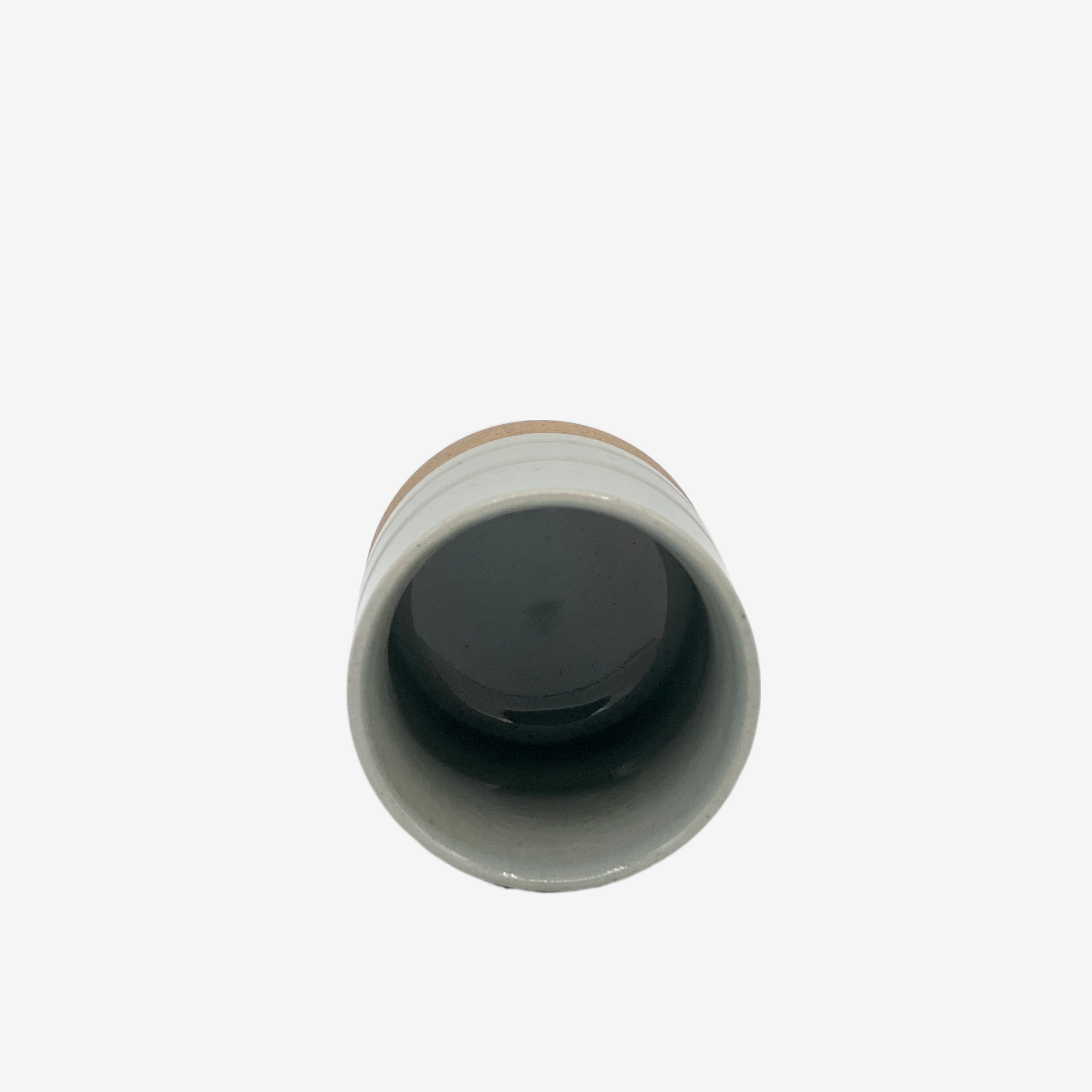 Unofu Sendan Gray Yunomi - Japanese Teacup Teaware Inoue Tea