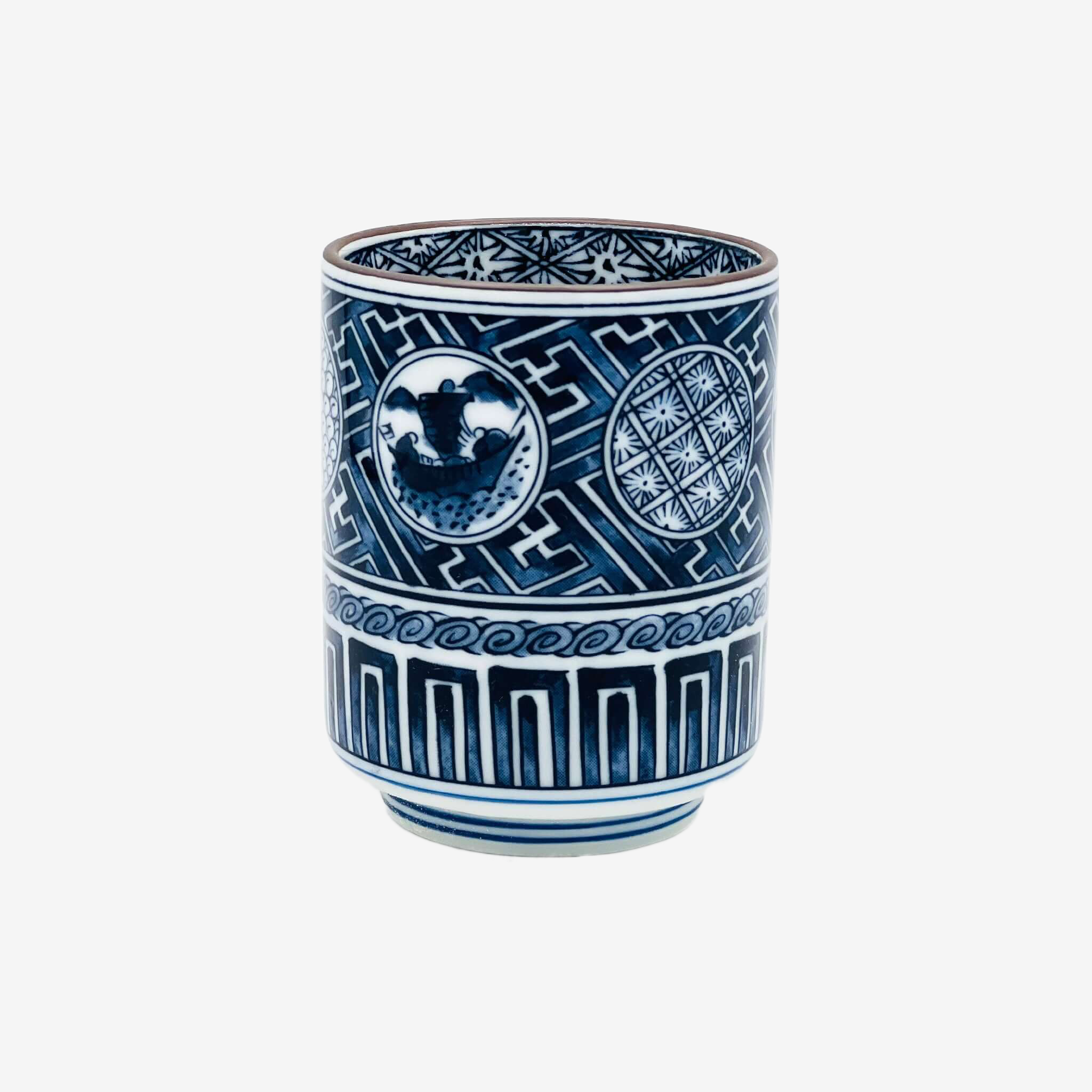 Kyōmaru Blue Yunomi - Japanese Teacup Teaware Inoue Tea