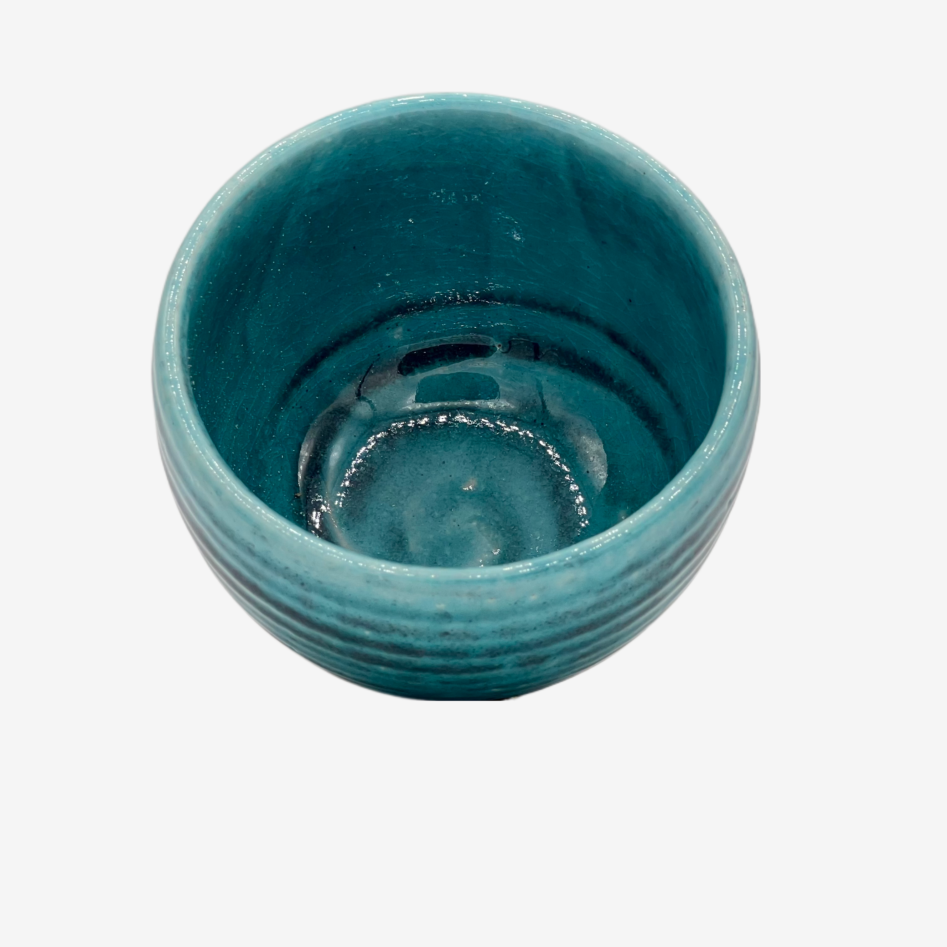 Kohiki Yuttari Blue Ippuku Yunomi - Japanese Teacup Teaware Inoue Tea
