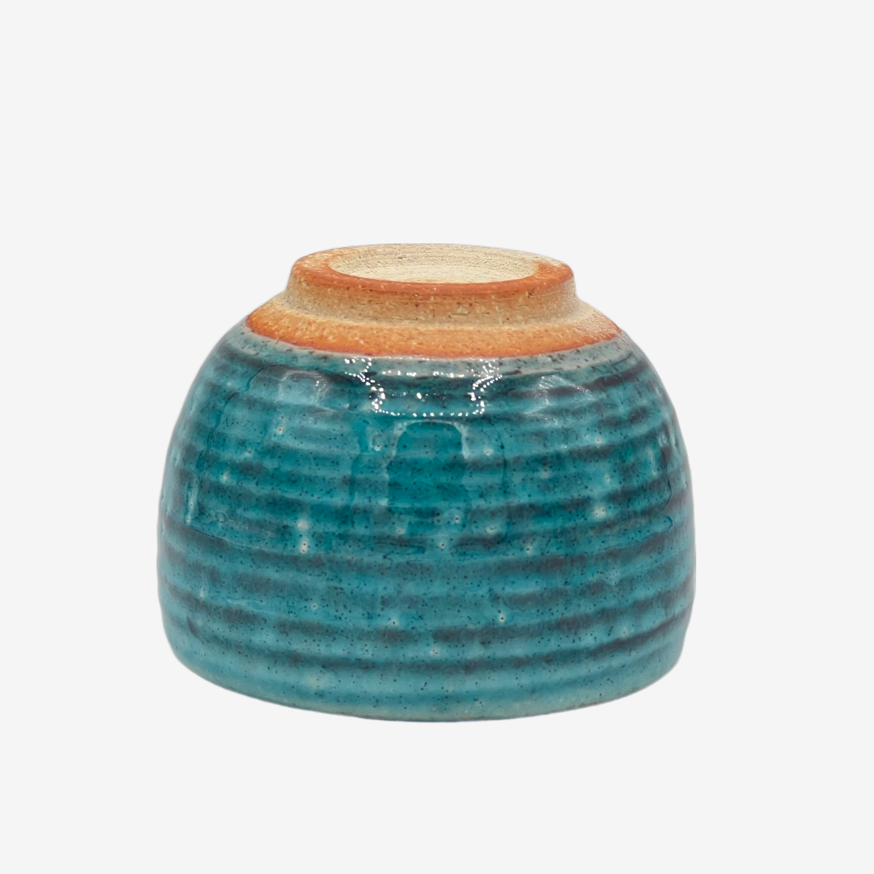 Kohiki Yuttari Blue Ippuku Yunomi - Japanese Teacup Teaware Inoue Tea