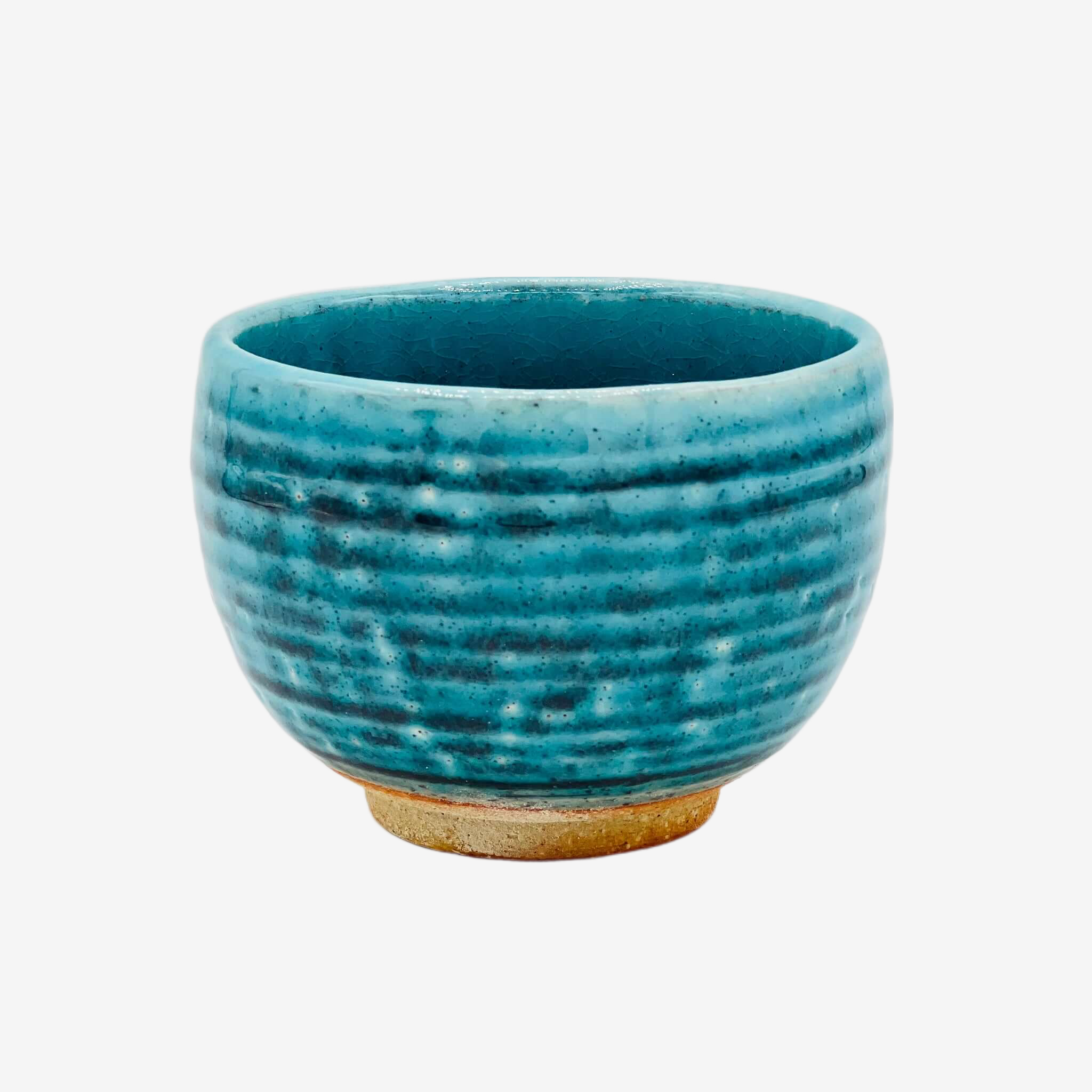 Kohiki Yuttari Blue Ippuku Yunomi - Japanese Teacup Teaware Inoue Tea