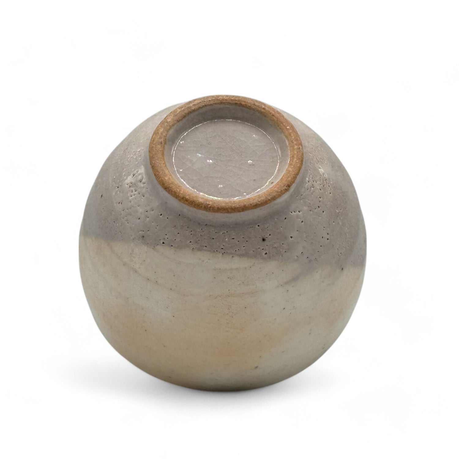 Yuttari Beige Ippuku Mino-yaki Yunomi - Japanese Teacup