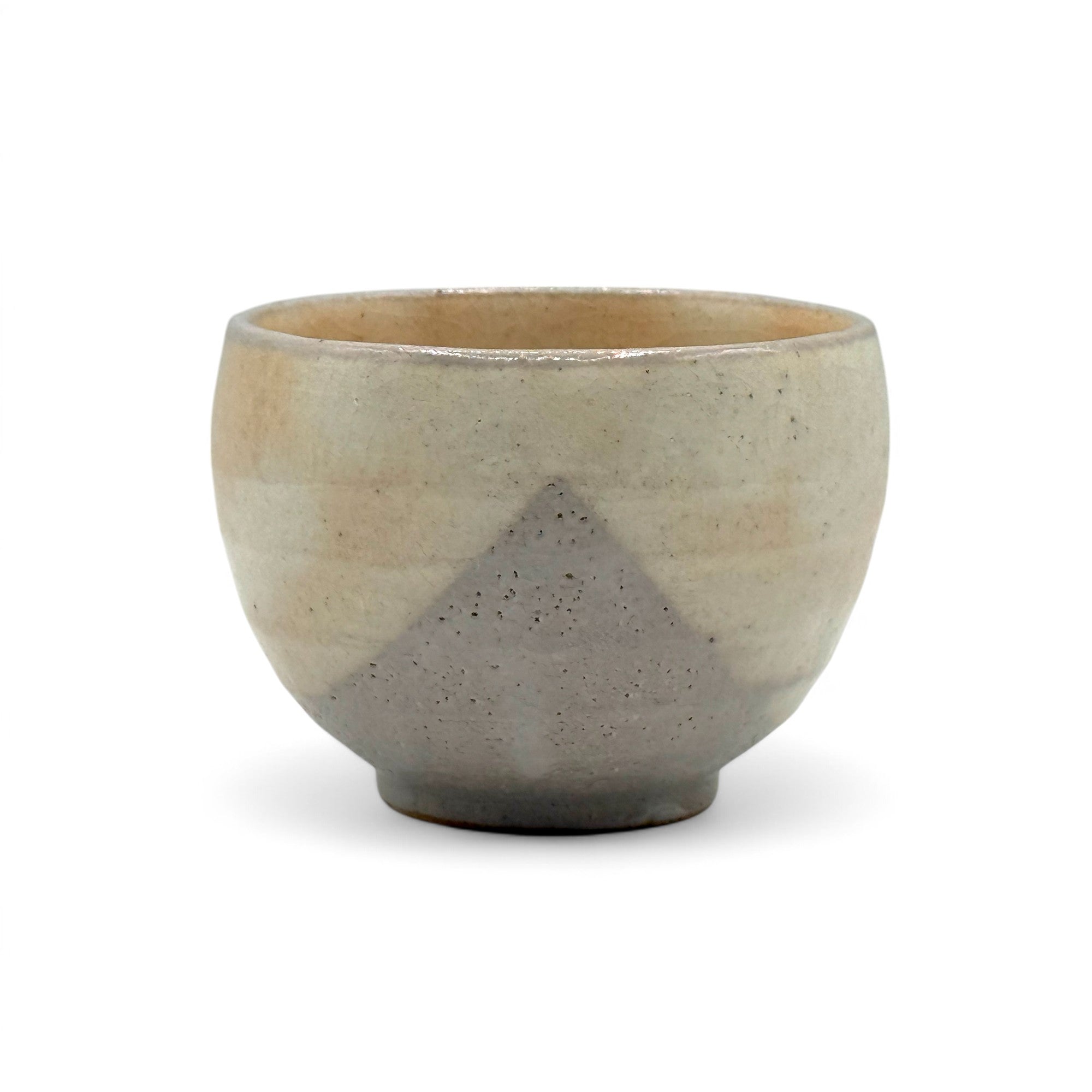 Yuttari Beige Ippuku Mino-yaki Yunomi - Japanese Teacup