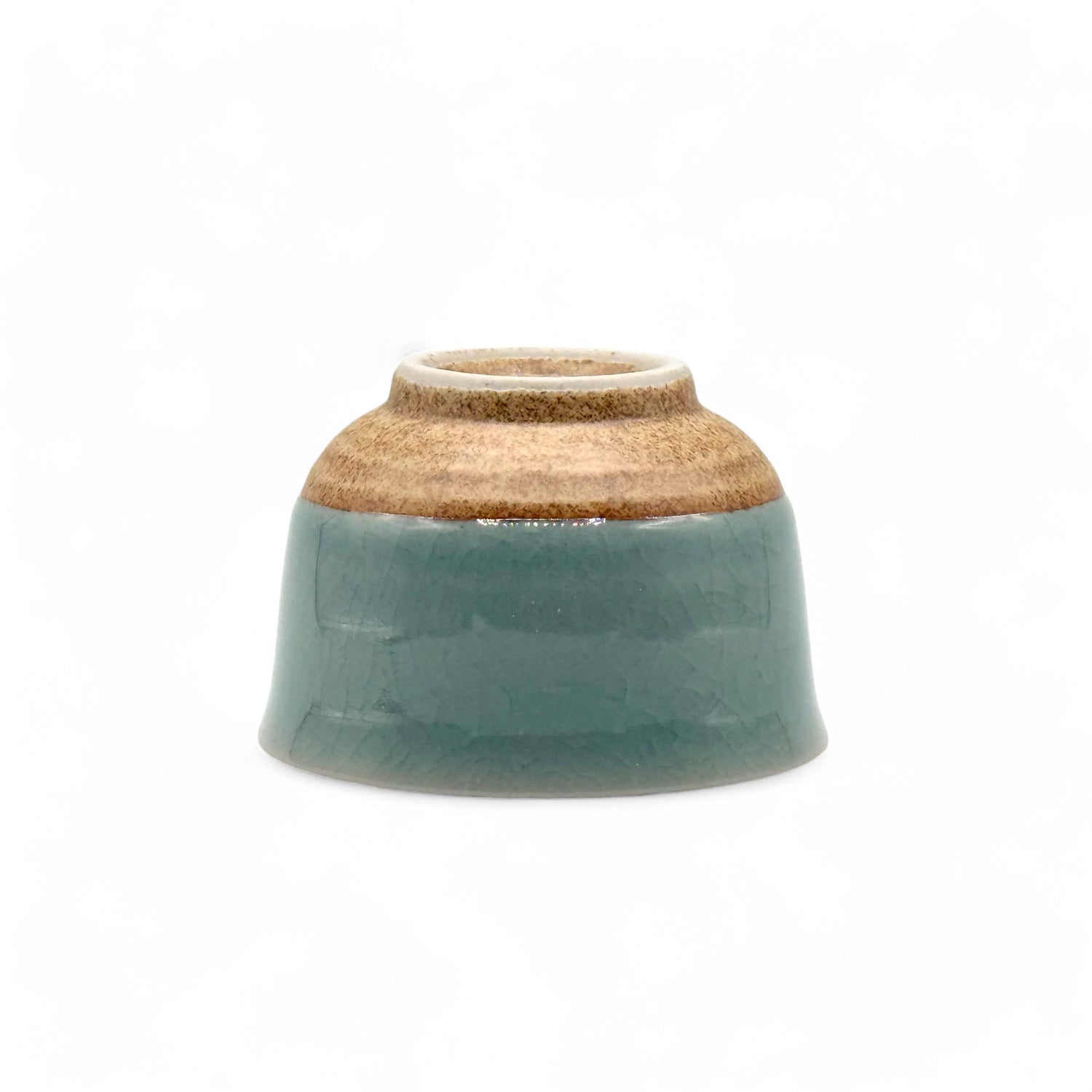 Seiji Celadon Green Wide Yunomi - Japanese Sencha Teacup
