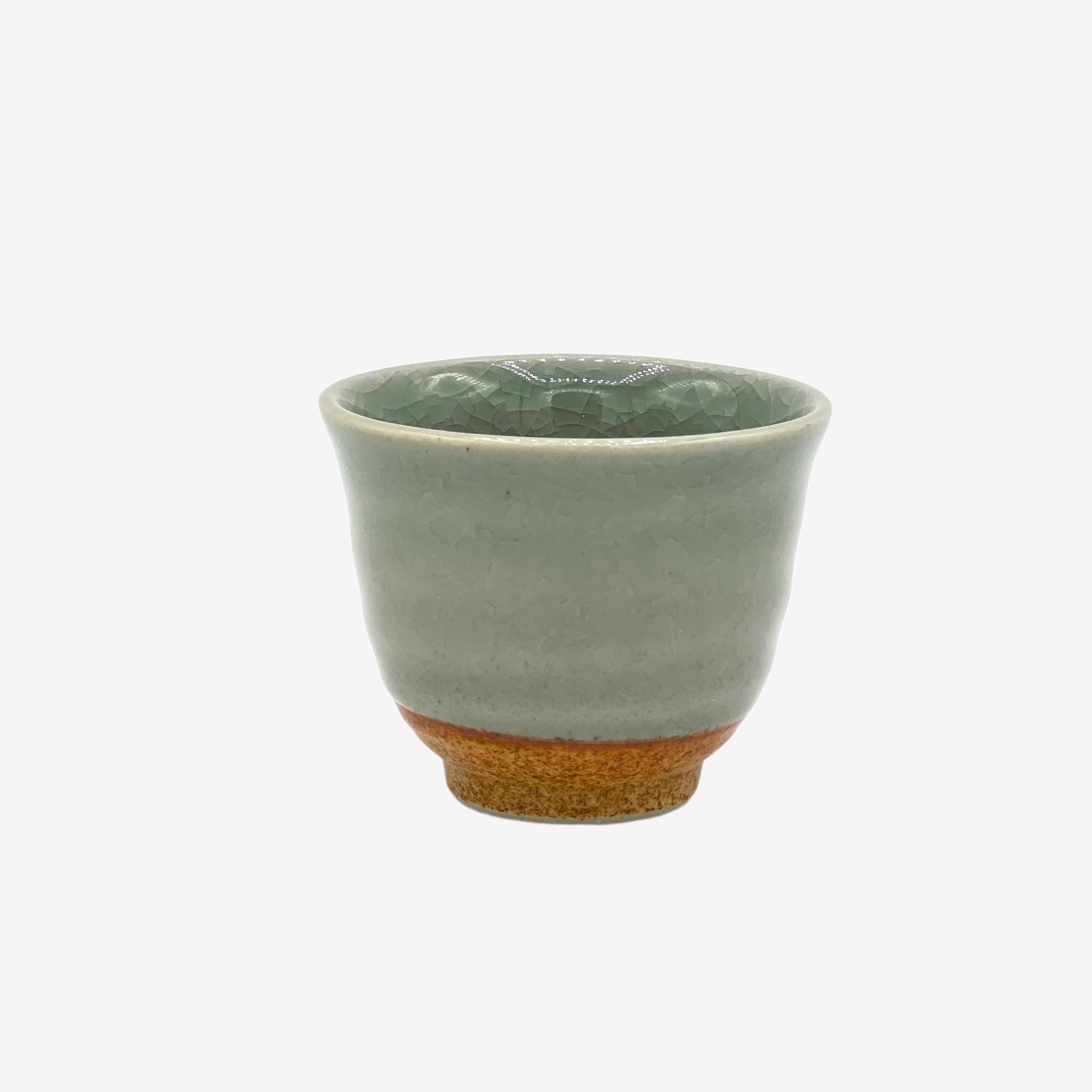 Seiji Celadon Sencha Tall Yunomi - Japanese Teacup Teaware Inoue Tea