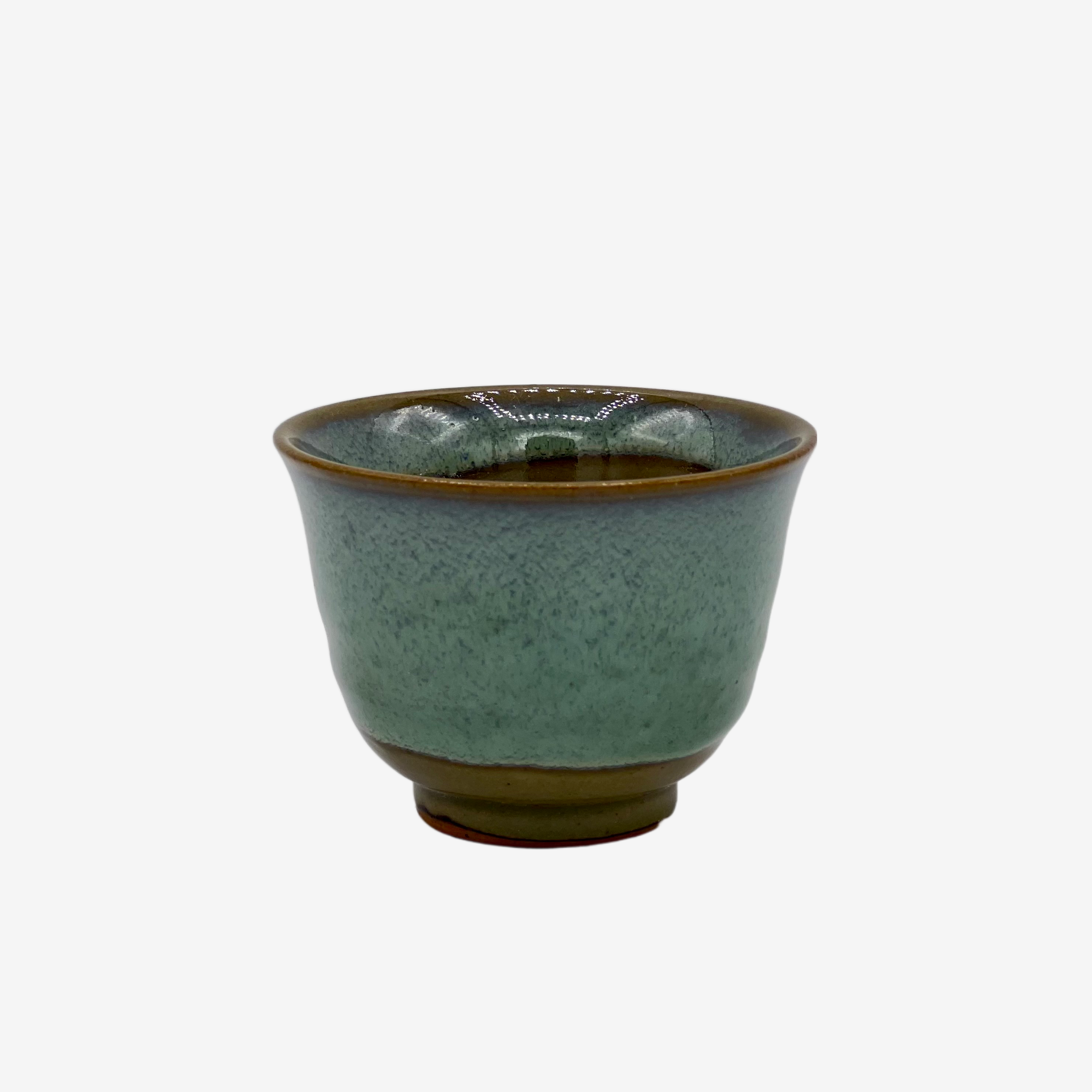 Kin Kama Blue Sencha Yunomi - Japanese Teacup Teaware Inoue Tea