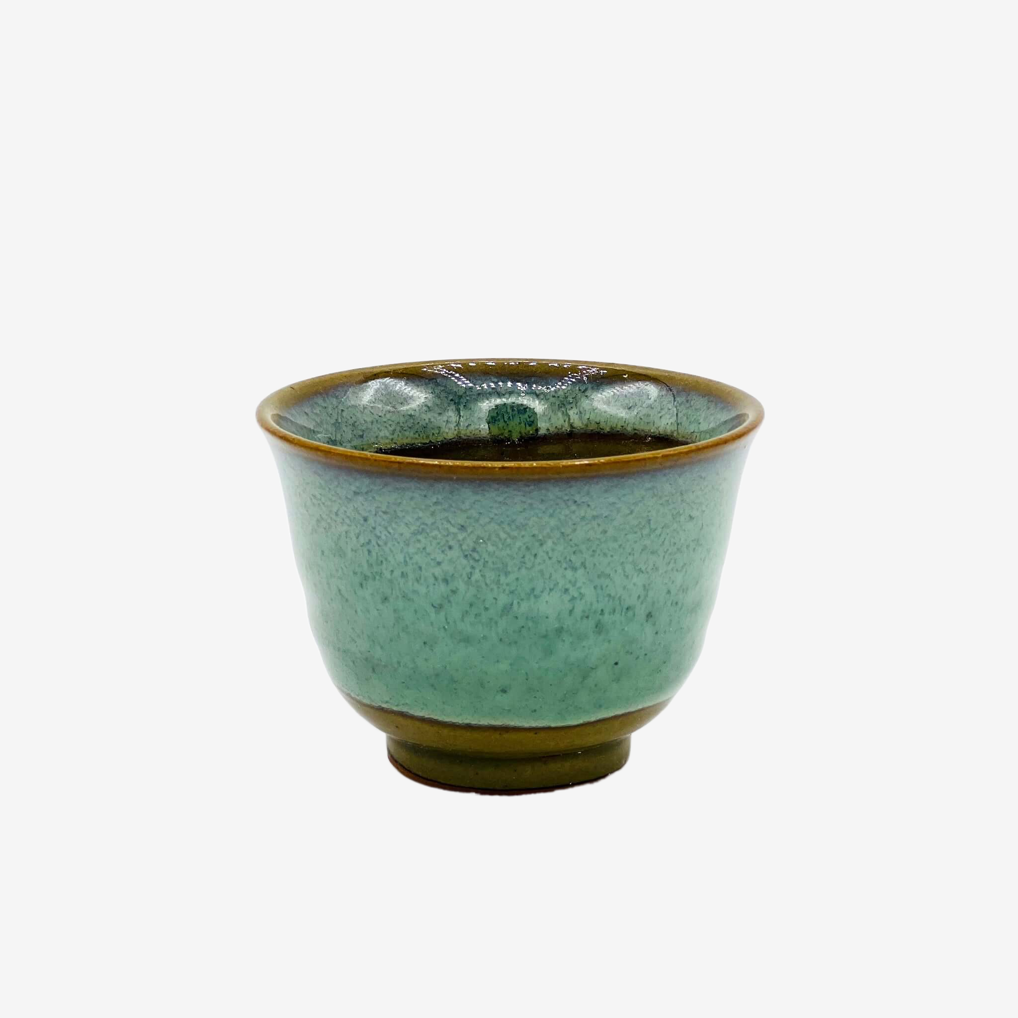 Kin Kama Blue Sencha Yunomi - Japanese Teacup Teaware Inoue Tea
