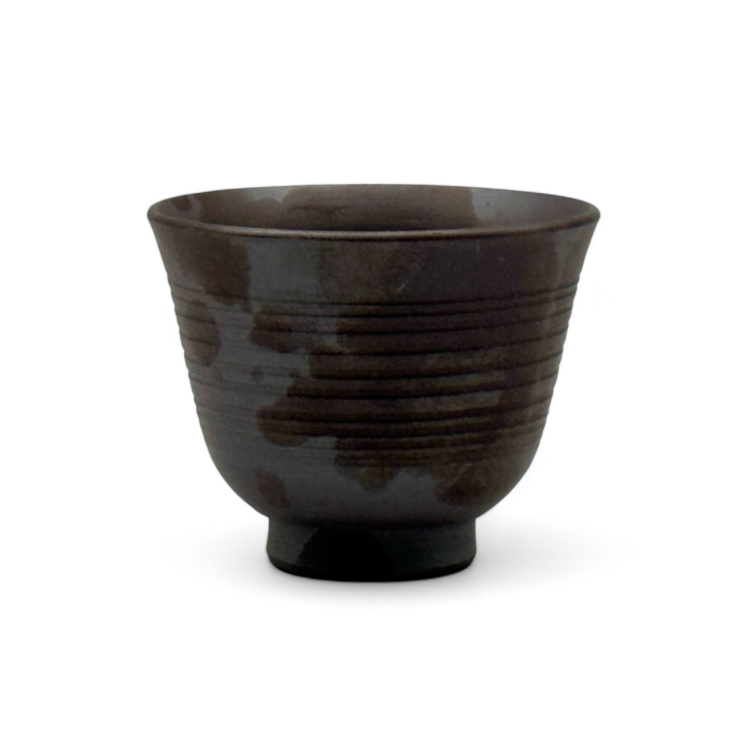 Sensuji Brown Mino-yaki Yunomi - Japanese Sencha Teacup