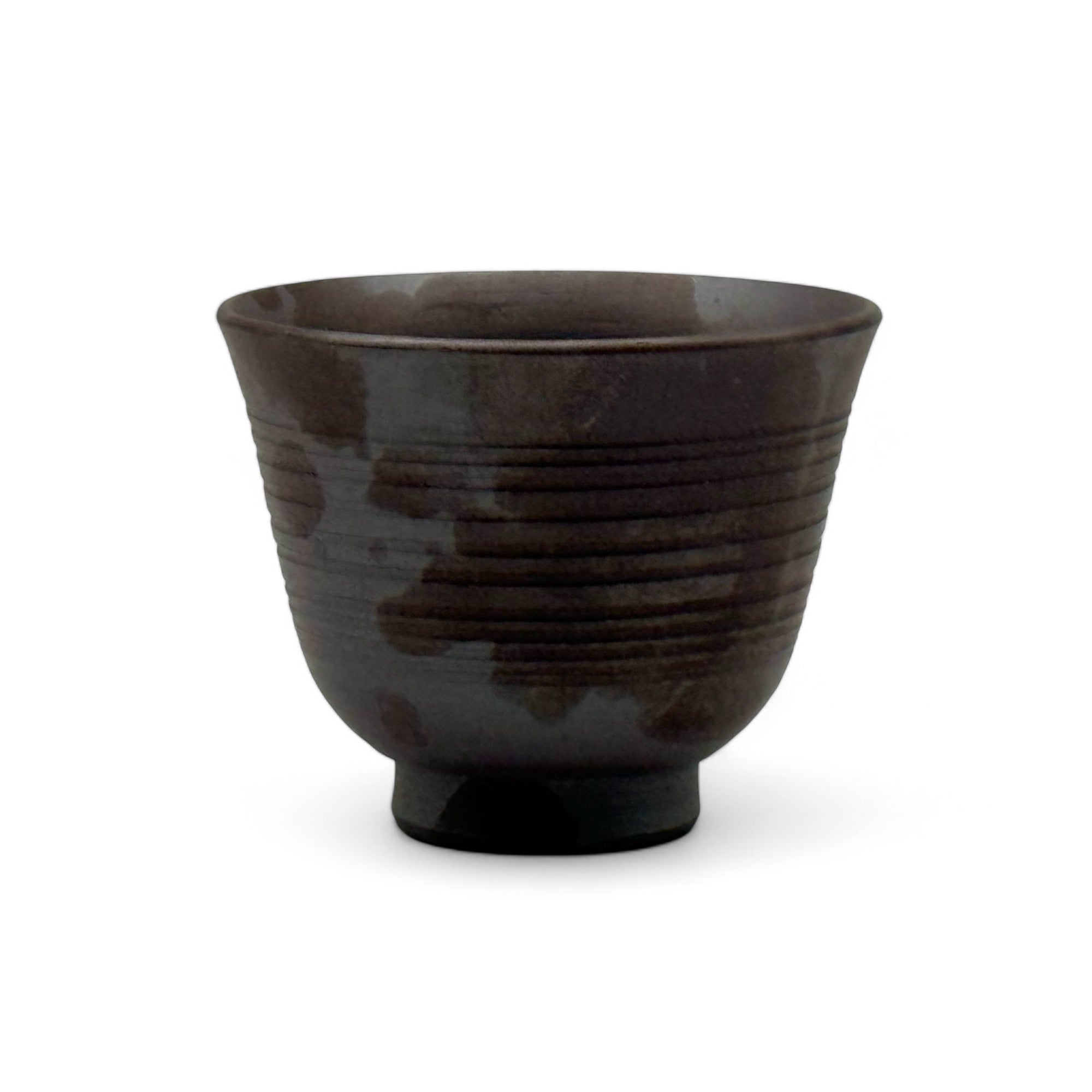 Sensuji Brown Mino-yaki Yunomi - Japanese Sencha Teacup