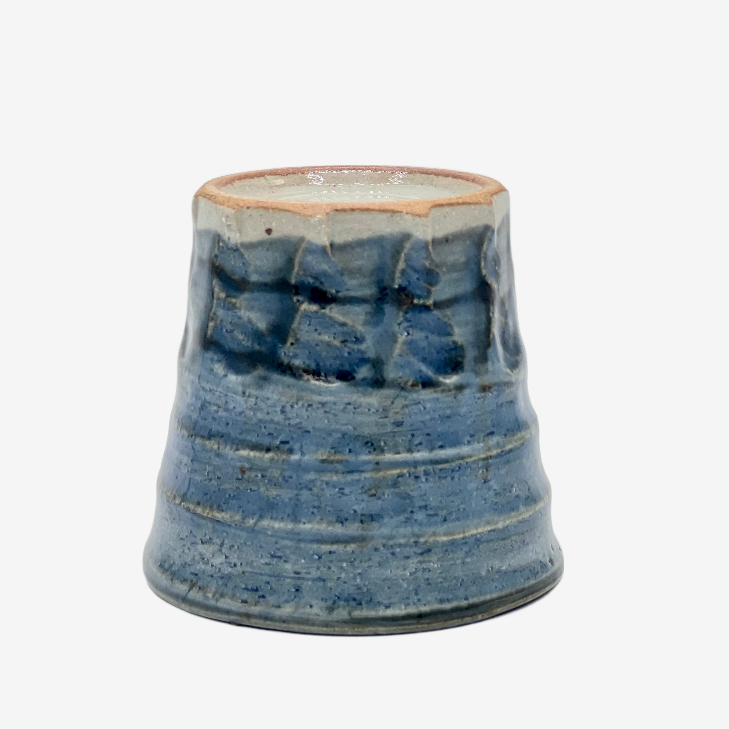 Yōhen Gosu Blue Yunomi - Japanese Teacup Teaware Inoue Tea