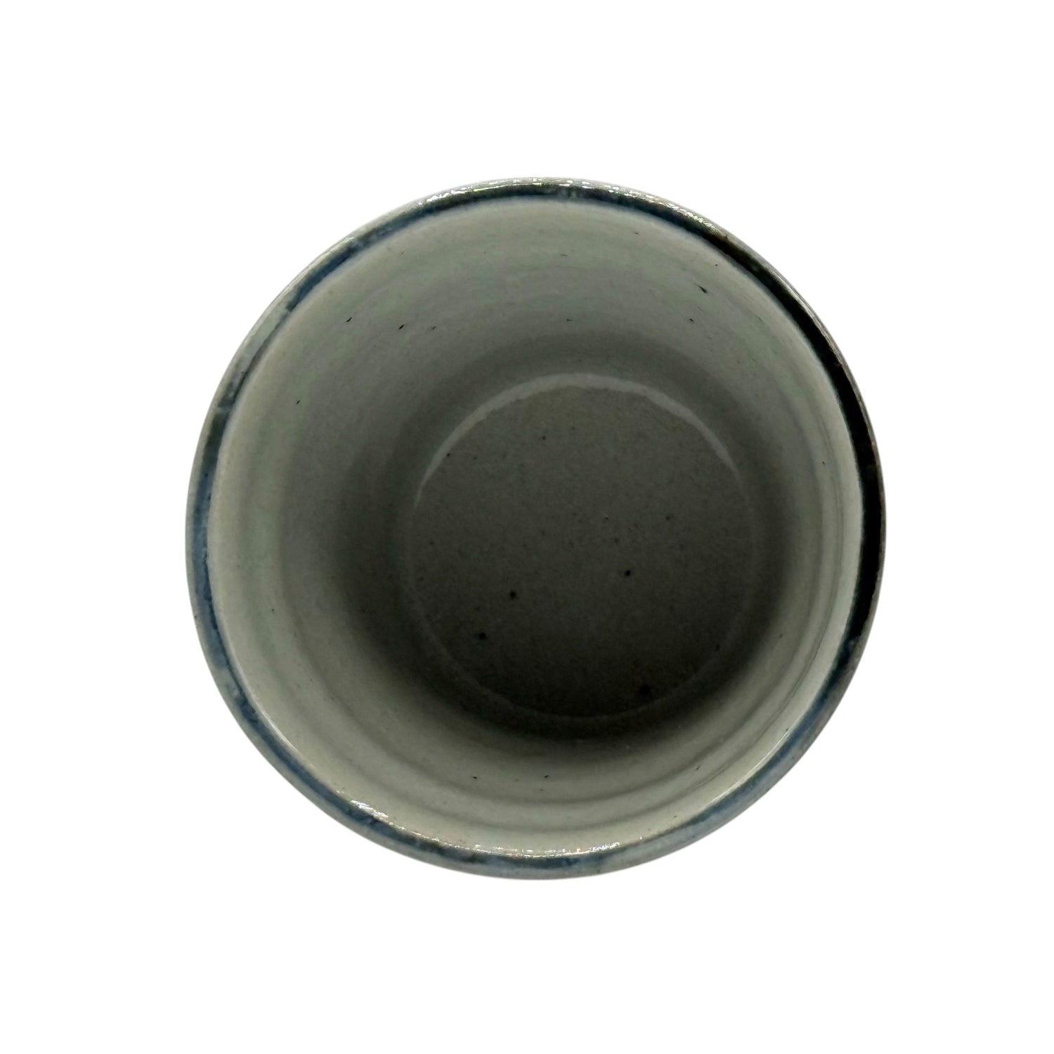 Yohen Gosu Blue Mino-yaki Yunomi - Japanese Teacup