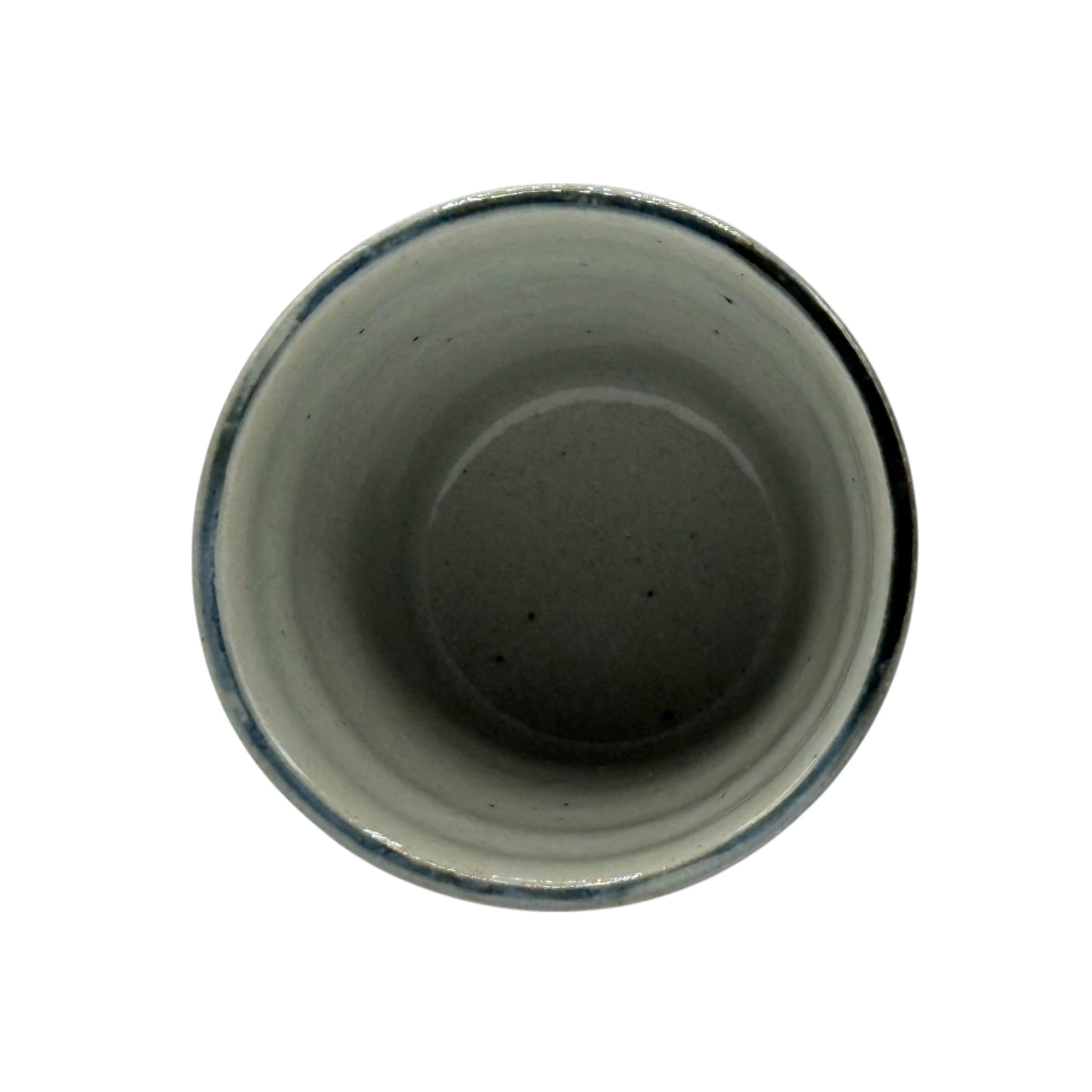 Yohen Gosu Blue Mino-yaki Yunomi - Japanese Teacup