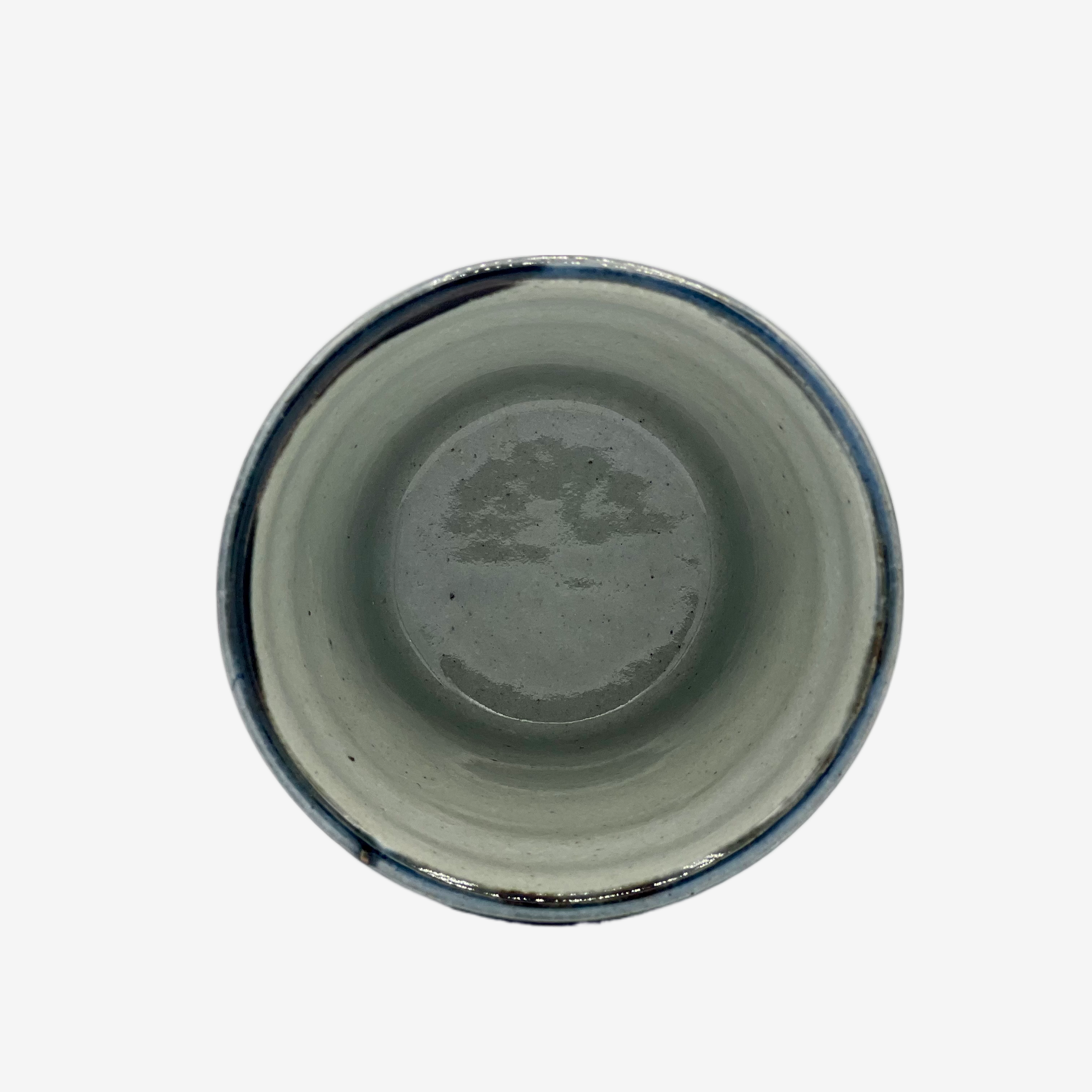 Yōhen Gosu Blue Yunomi - Japanese Teacup Teaware Inoue Tea