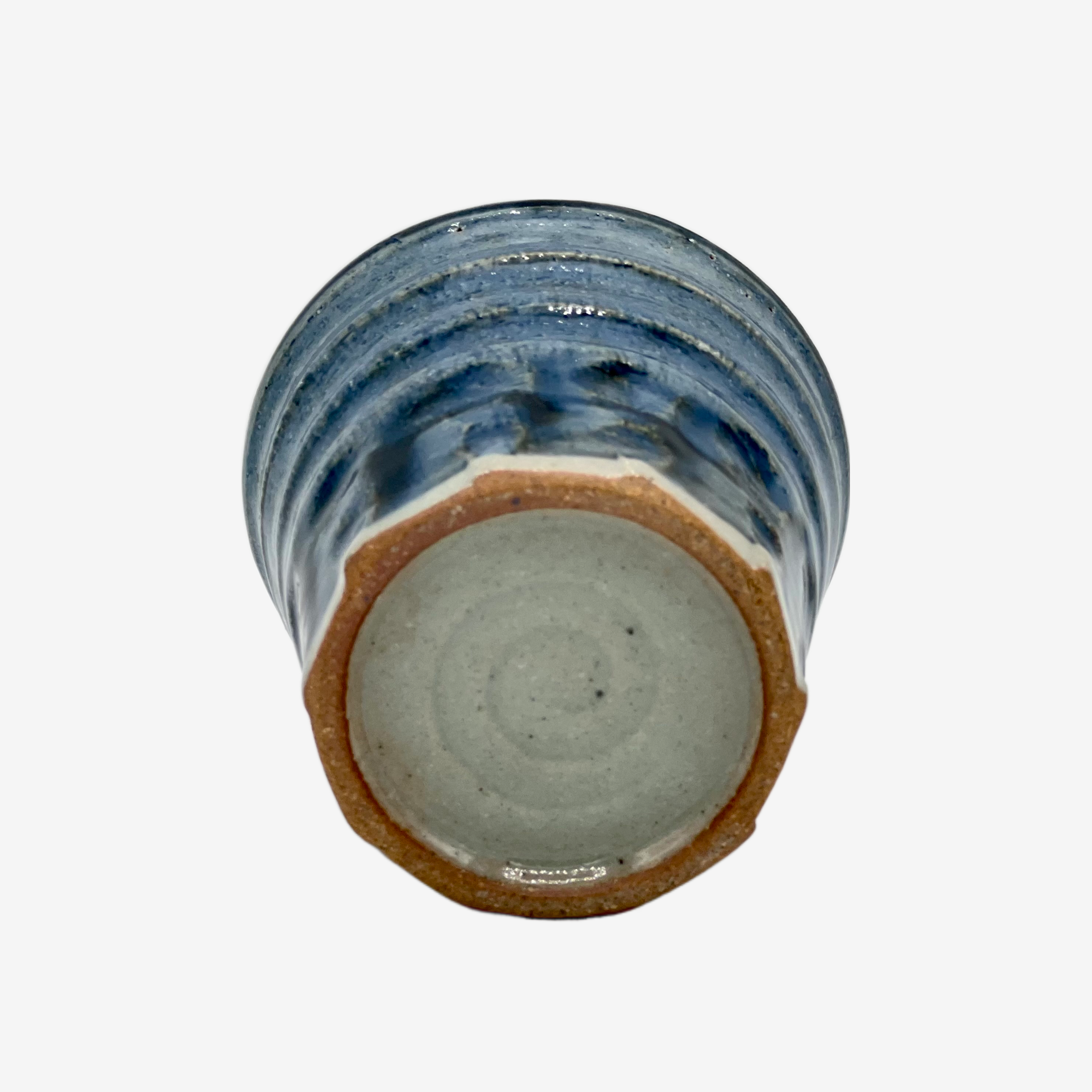 Yōhen Gosu Blue Yunomi - Japanese Teacup Teaware Inoue Tea