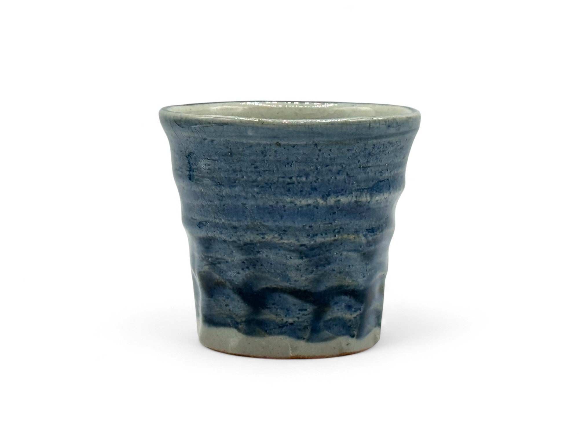Yohen Gosu Blue Mino-yaki Yunomi - Japanese Teacup