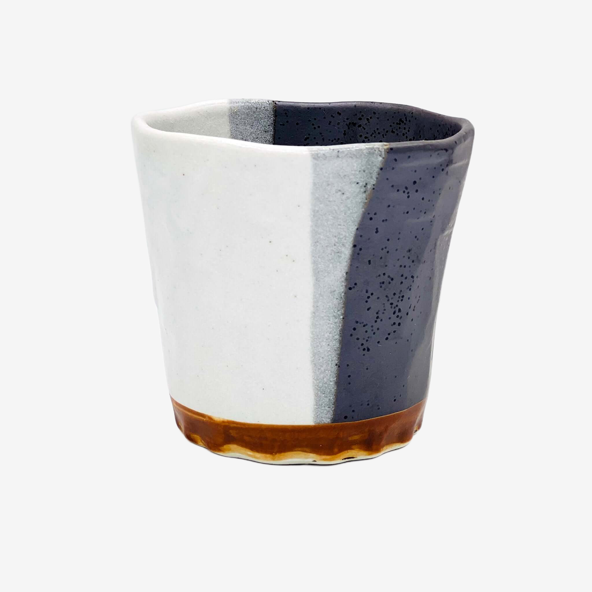 Nuriwake Stone White Yunomi - Japanese Teacup Teaware Inoue Tea