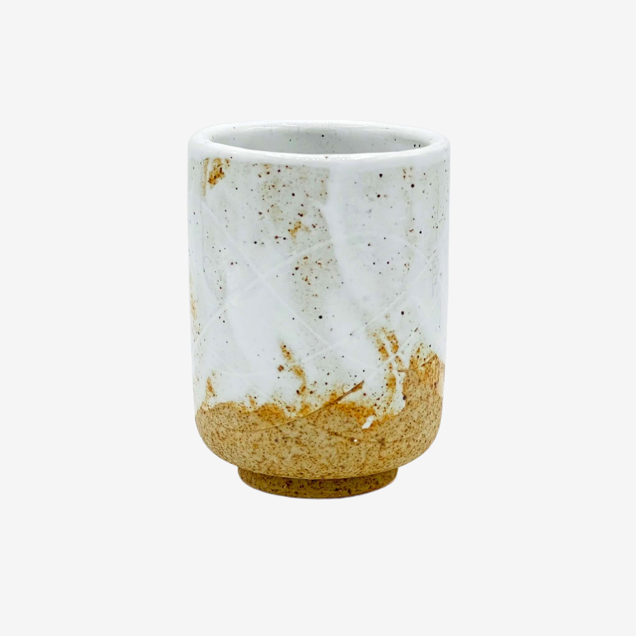 Yuki White Yunomi - Japanese Teacup Teaware Inoue Tea