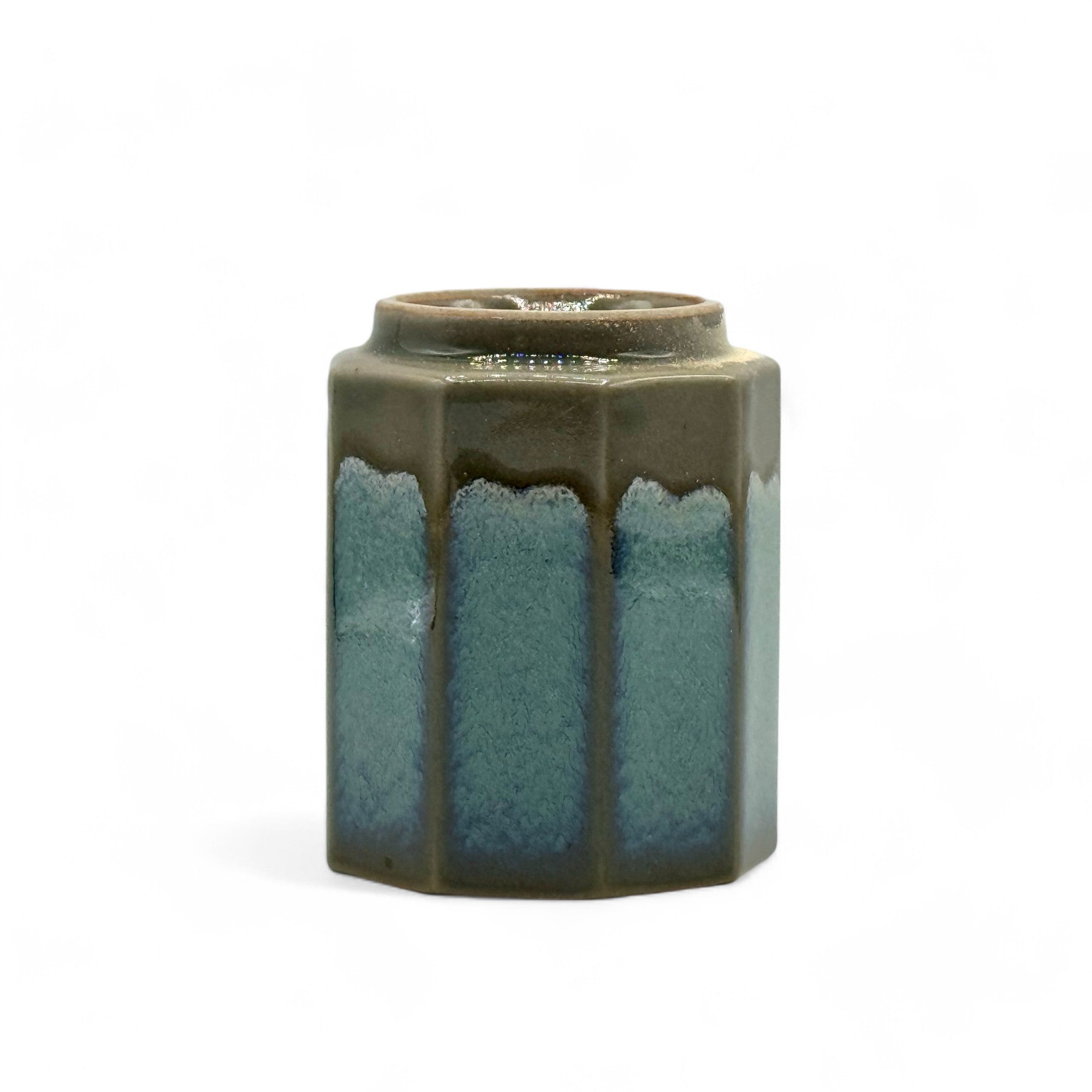 Hisuimaru Green Mino-yaki Yunomi - Japanese Teacup