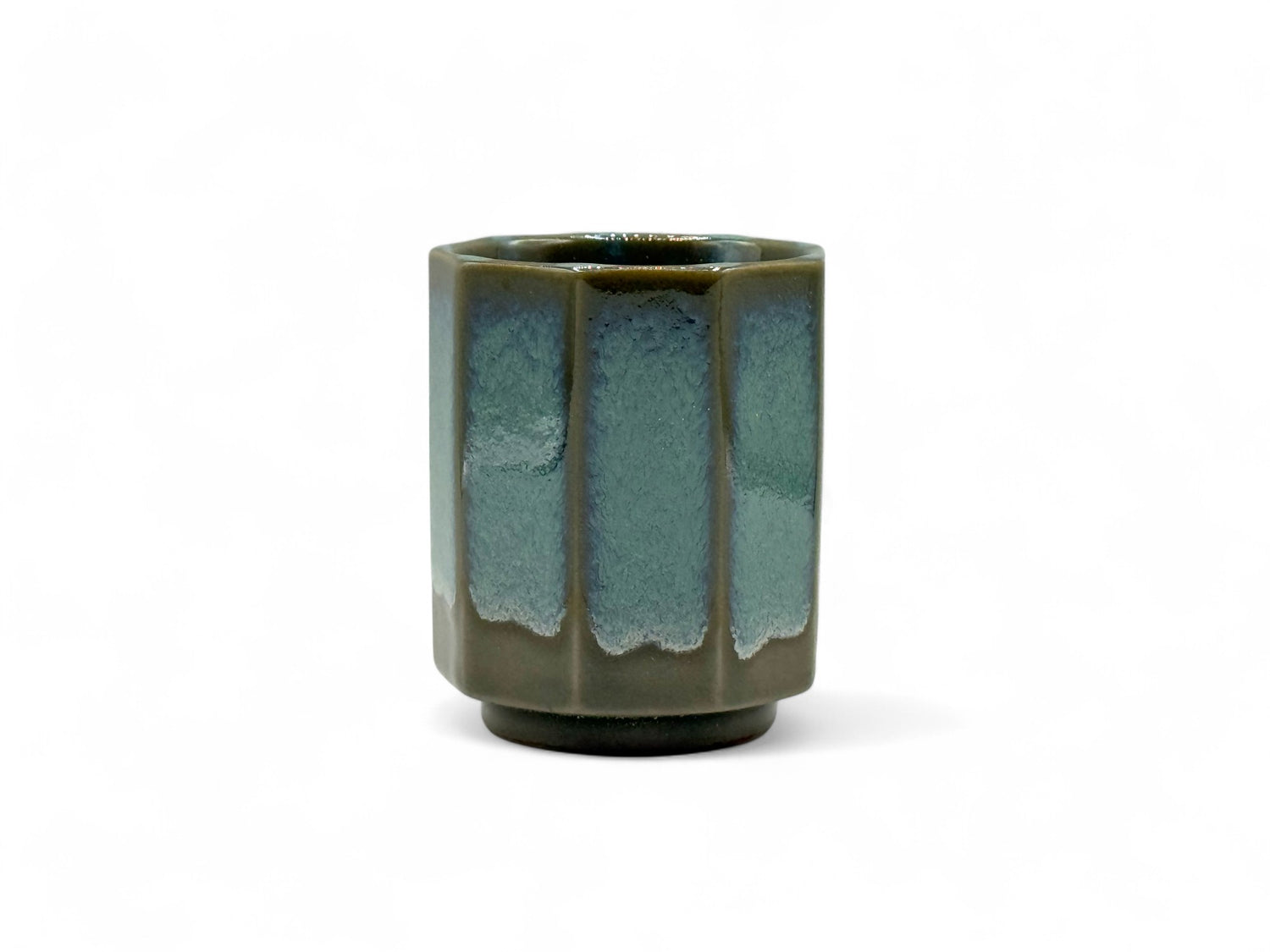 Hisuimaru Green Mino-yaki Yunomi - Japanese Teacup