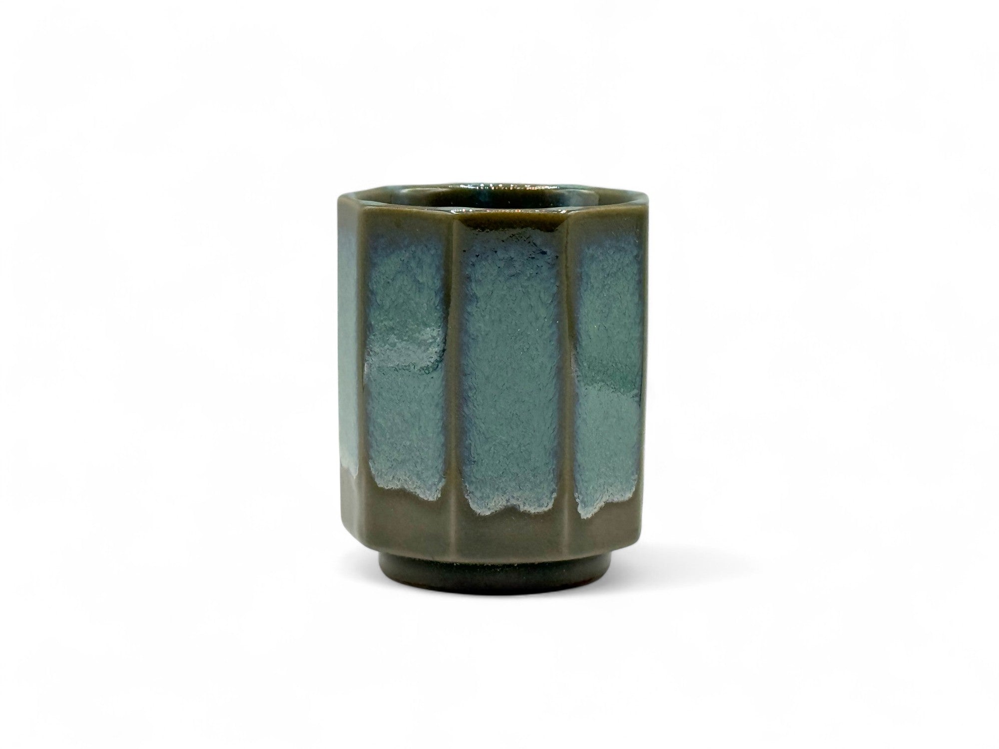 Hisuimaru Green Mino-yaki Yunomi - Japanese Teacup