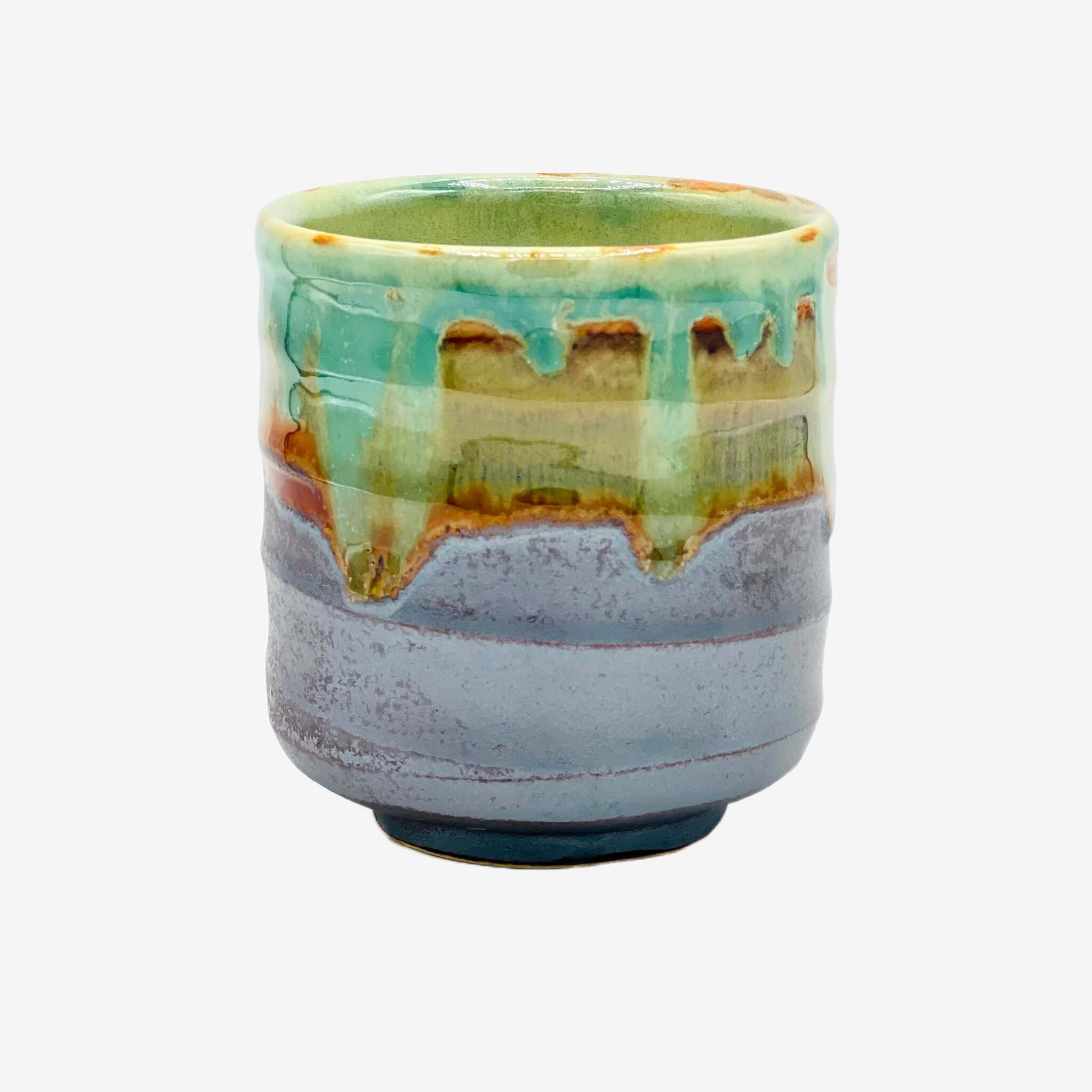 Asayake Green Yunomi - Japanese Teacup Teaware Inoue Tea