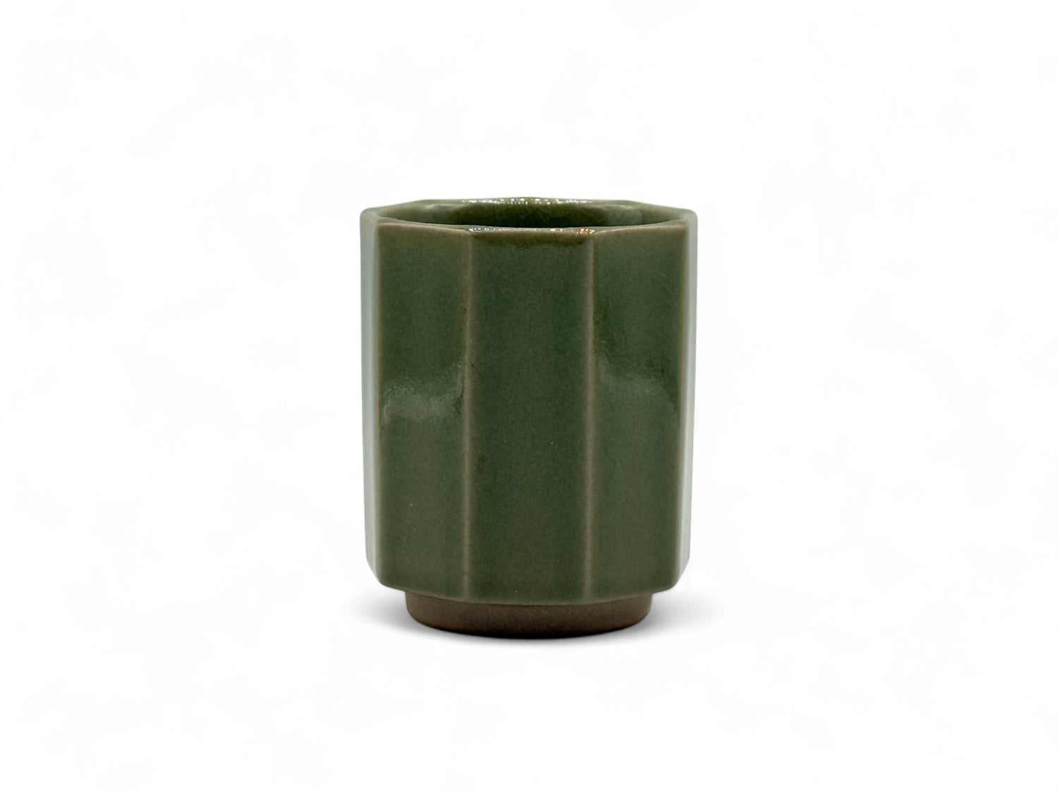 Koi Midori Green Celadon Mino-yaki Yunomi - Japanese Teacup