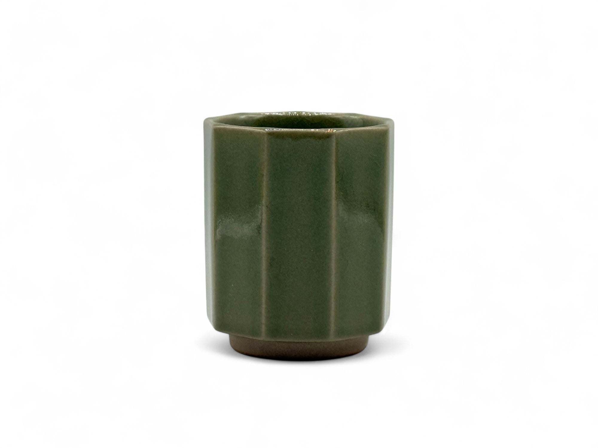 Koi Midori Green Celadon Mino-yaki Yunomi - Japanese Teacup