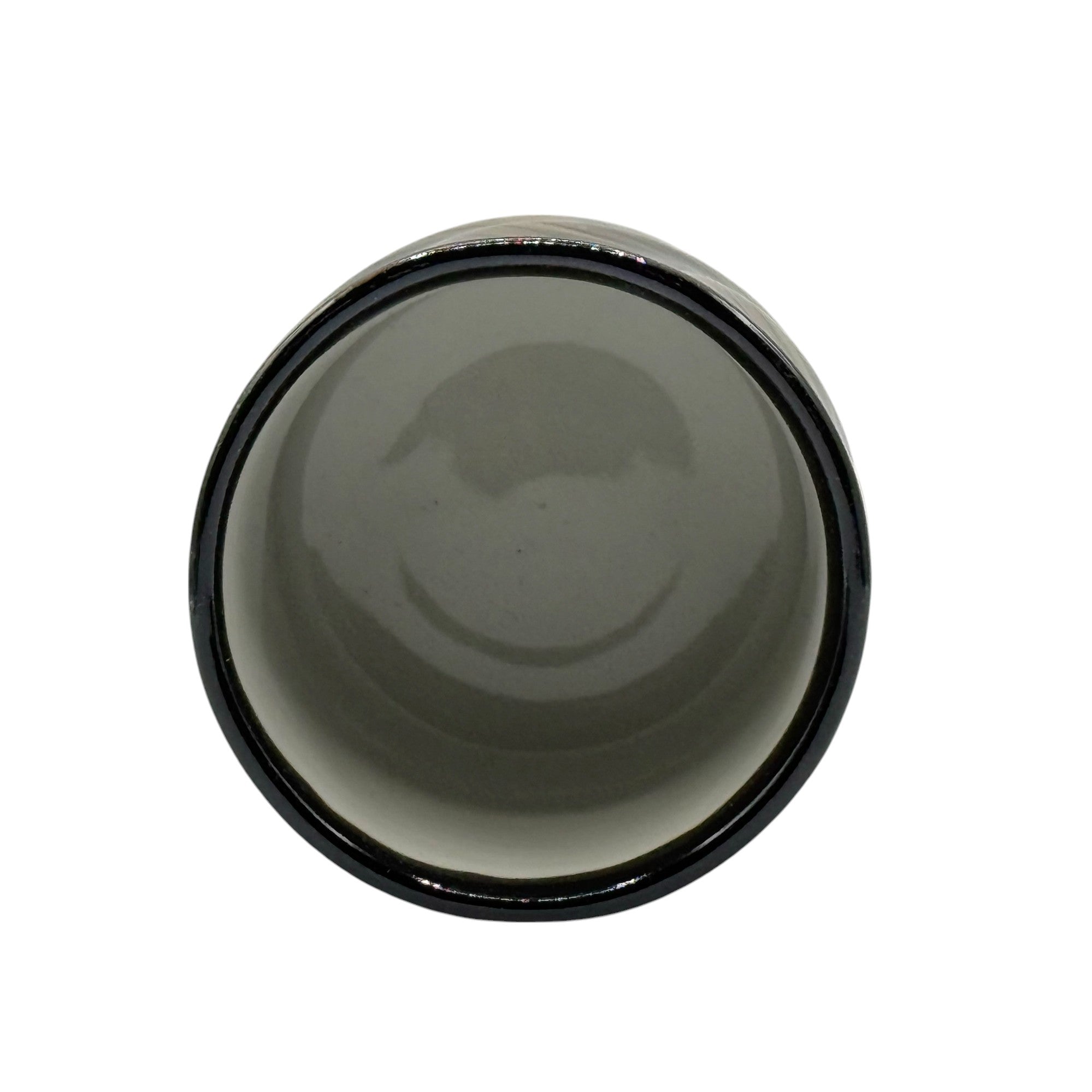 Kuro Black Octagonal Mino-yaki Yunomi - Japanese Teacup