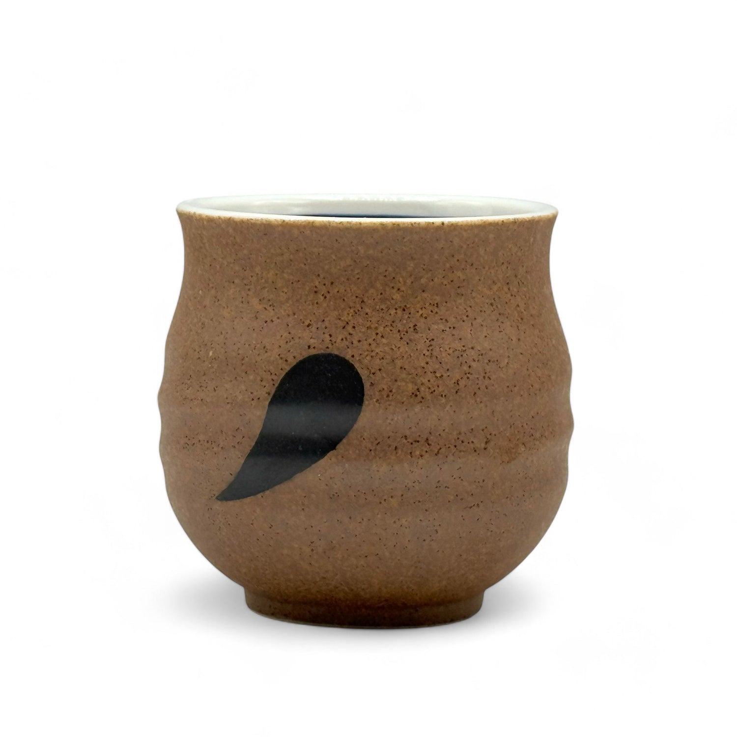 Tanuki Brown Mino-yaki Yunomi - Japanese Teacup