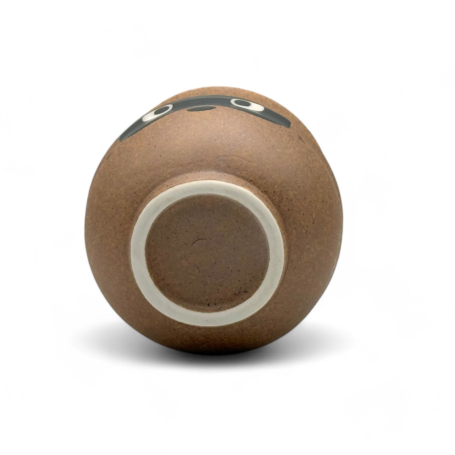 Tanuki Brown Mino-yaki Yunomi - Japanese Teacup