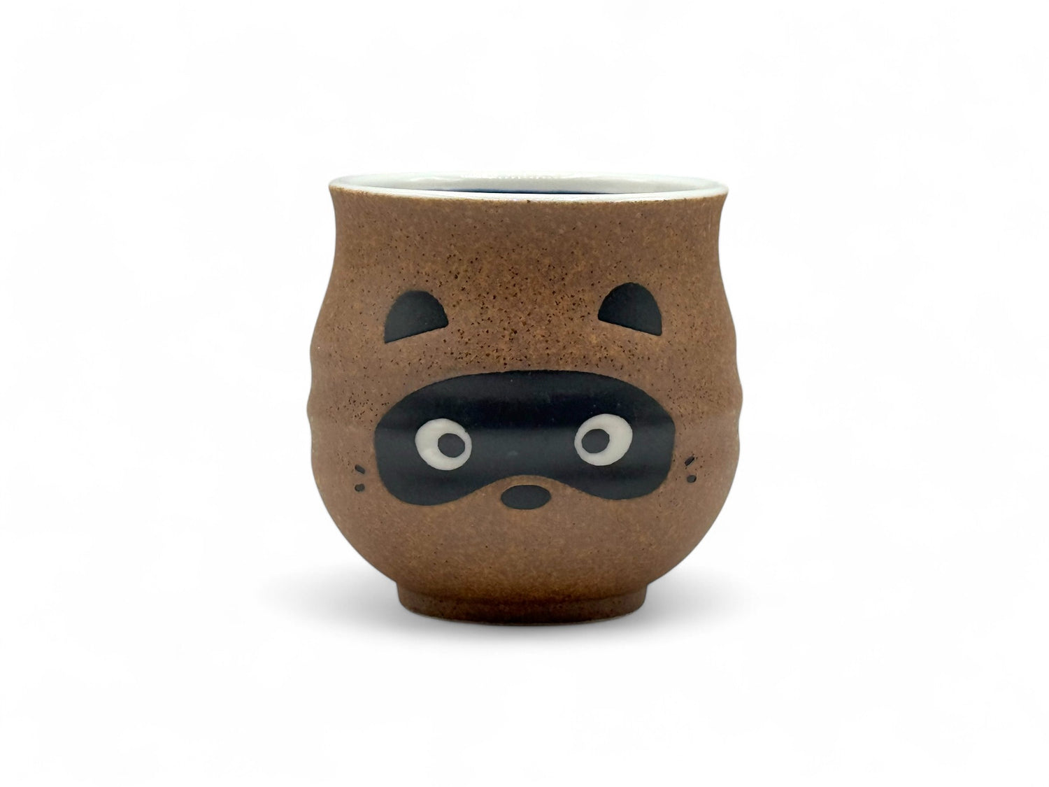Tanuki Brown Mino-yaki Yunomi - Japanese Teacup