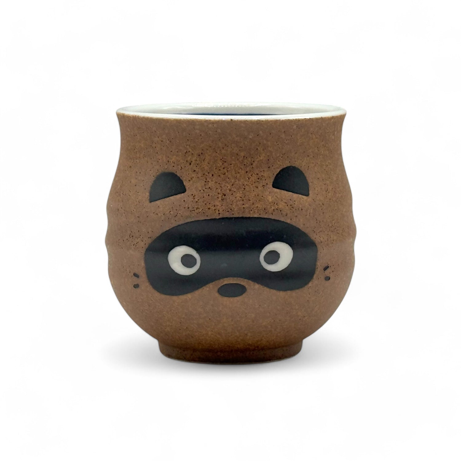 Tanuki Brown Mino-yaki Yunomi - Japanese Teacup