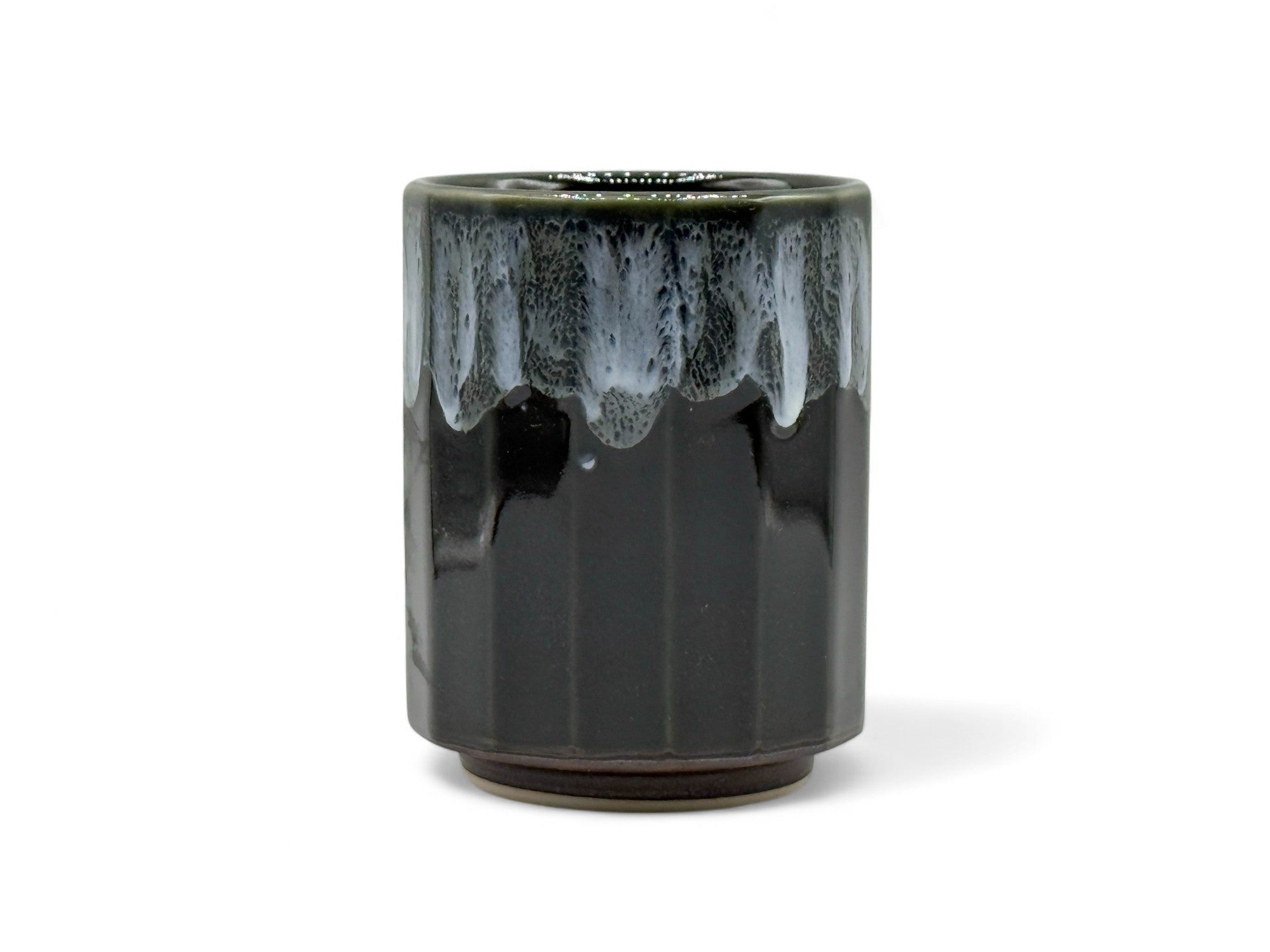 Kuro Blue Yogan Mino-yaki Yunomi - Japanese Teacup
