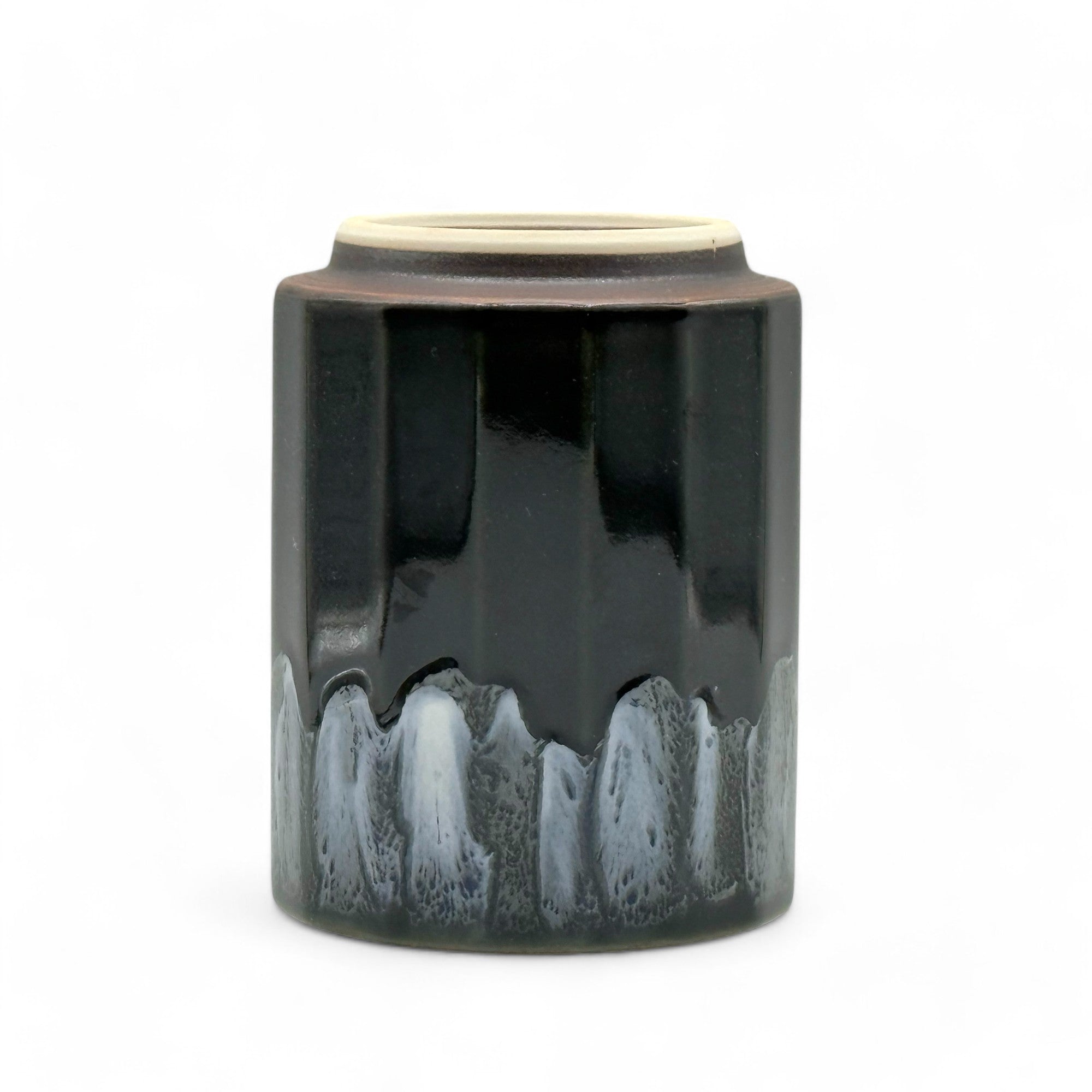 Kuro Blue Yogan Mino-yaki Yunomi - Japanese Teacup