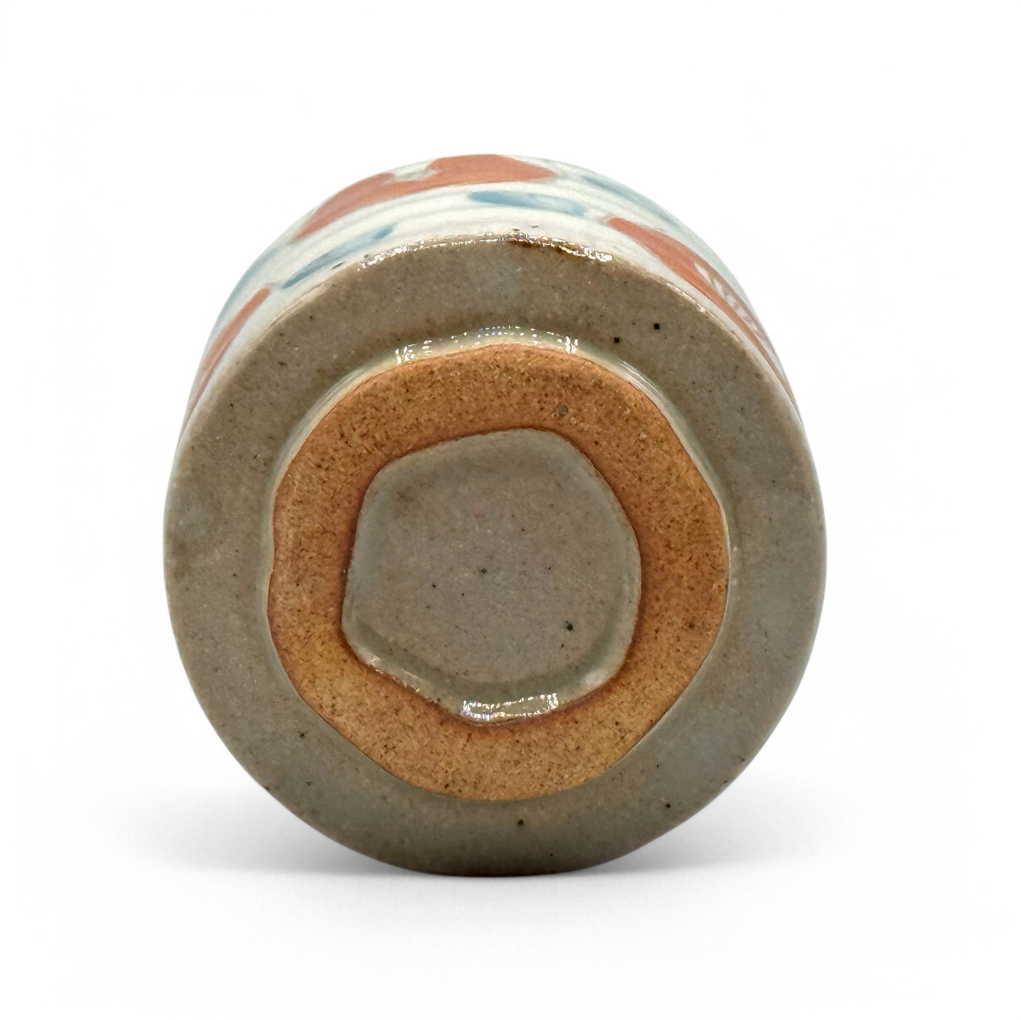 Hana Gray Mino-yaki Yunomi by Kimura - Japanese Teacup