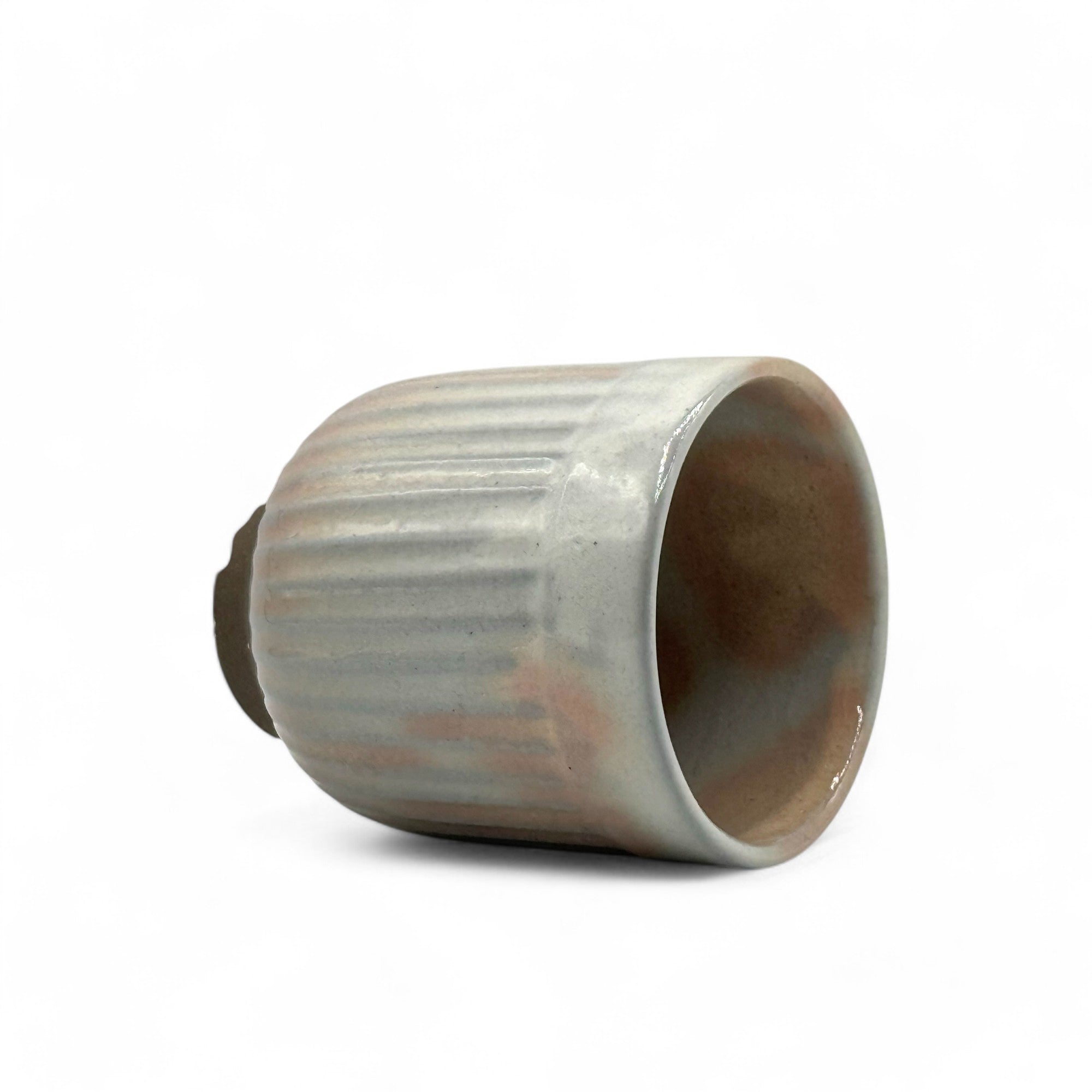 Gohonte White Mino-yaki Yunomi by Kanetaka - Japanese Teacup