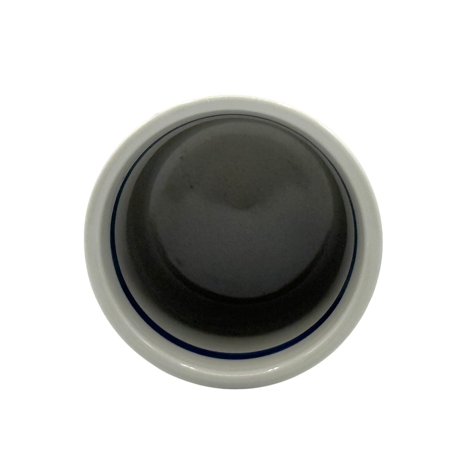 Brushstroke White Mino-yaki Yunomi - Japanese Teacup