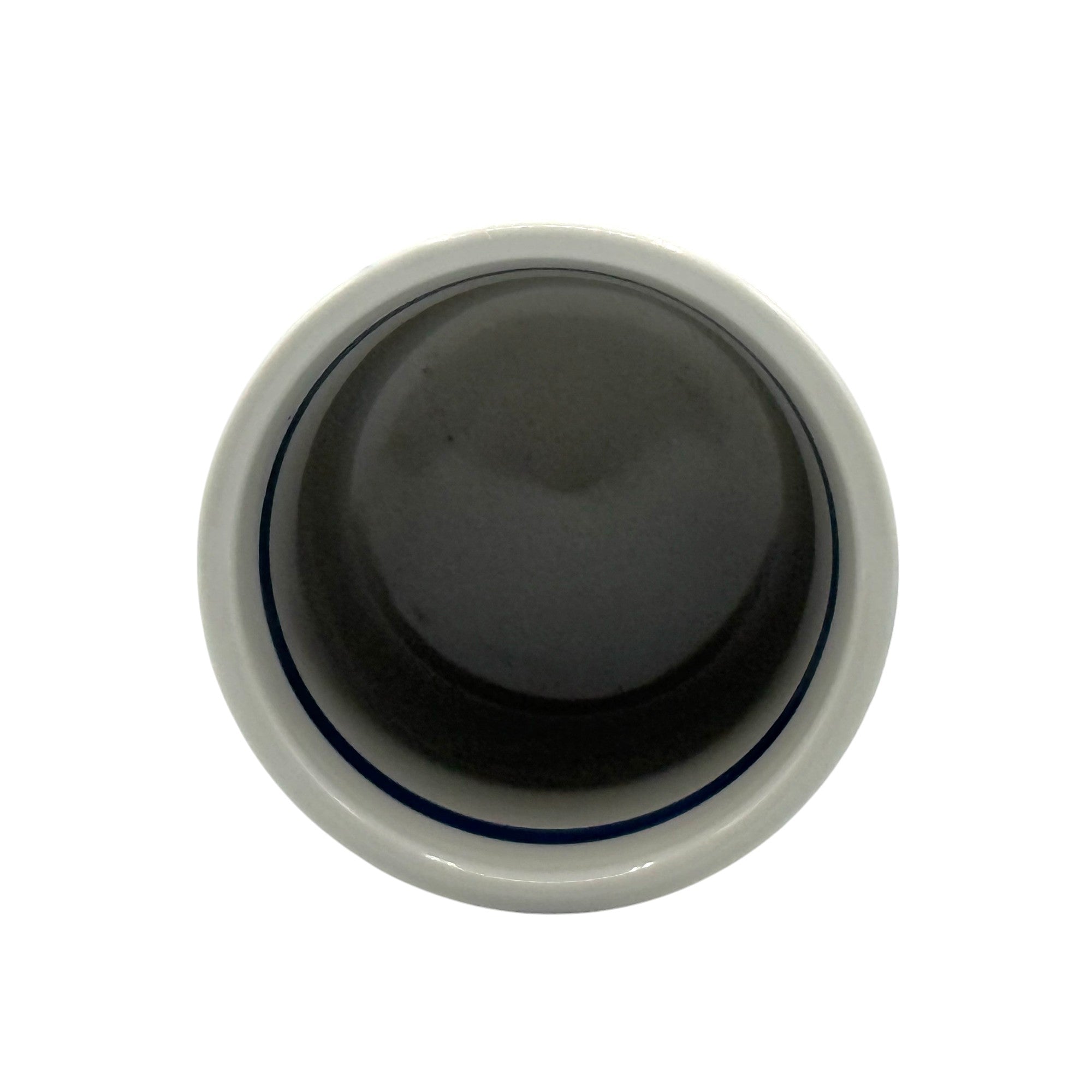 Brushstroke White Mino-yaki Yunomi - Japanese Teacup