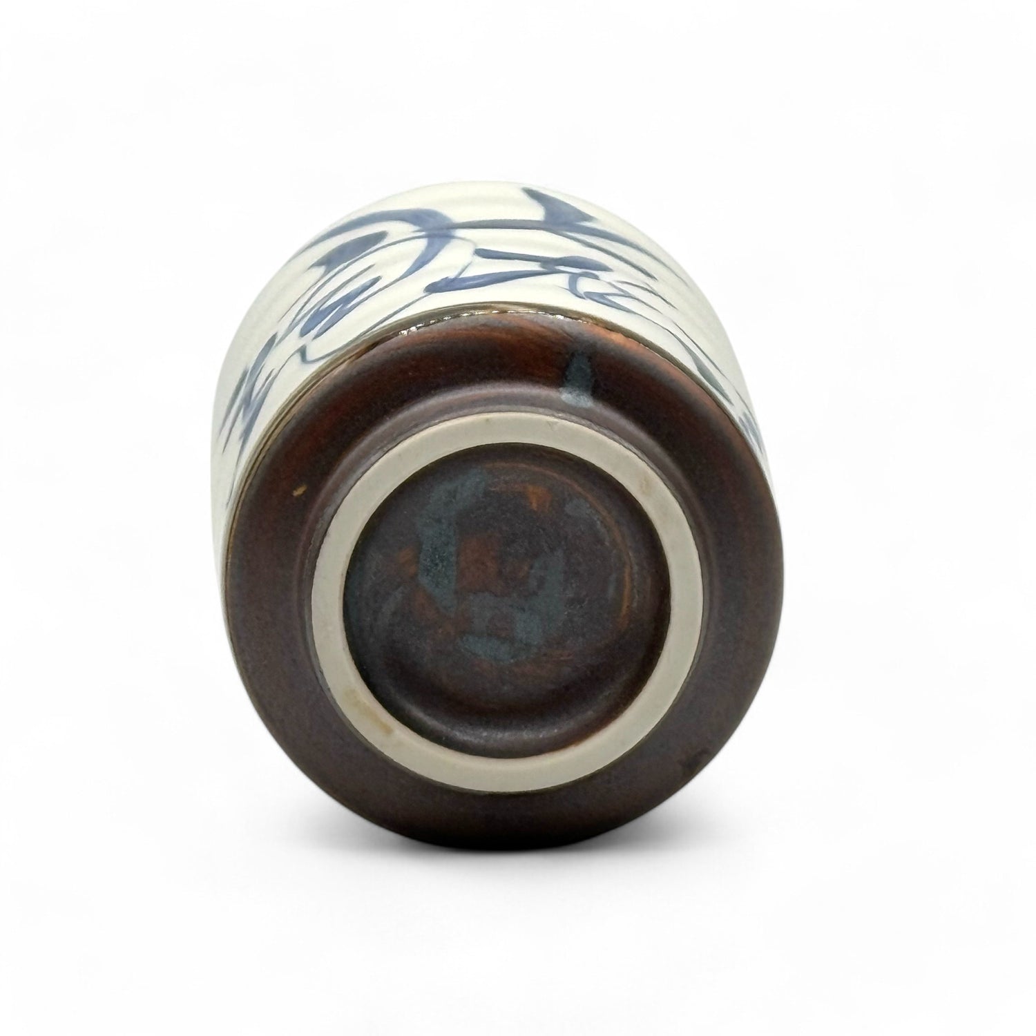 Brushstroke White Mino-yaki Yunomi - Japanese Teacup