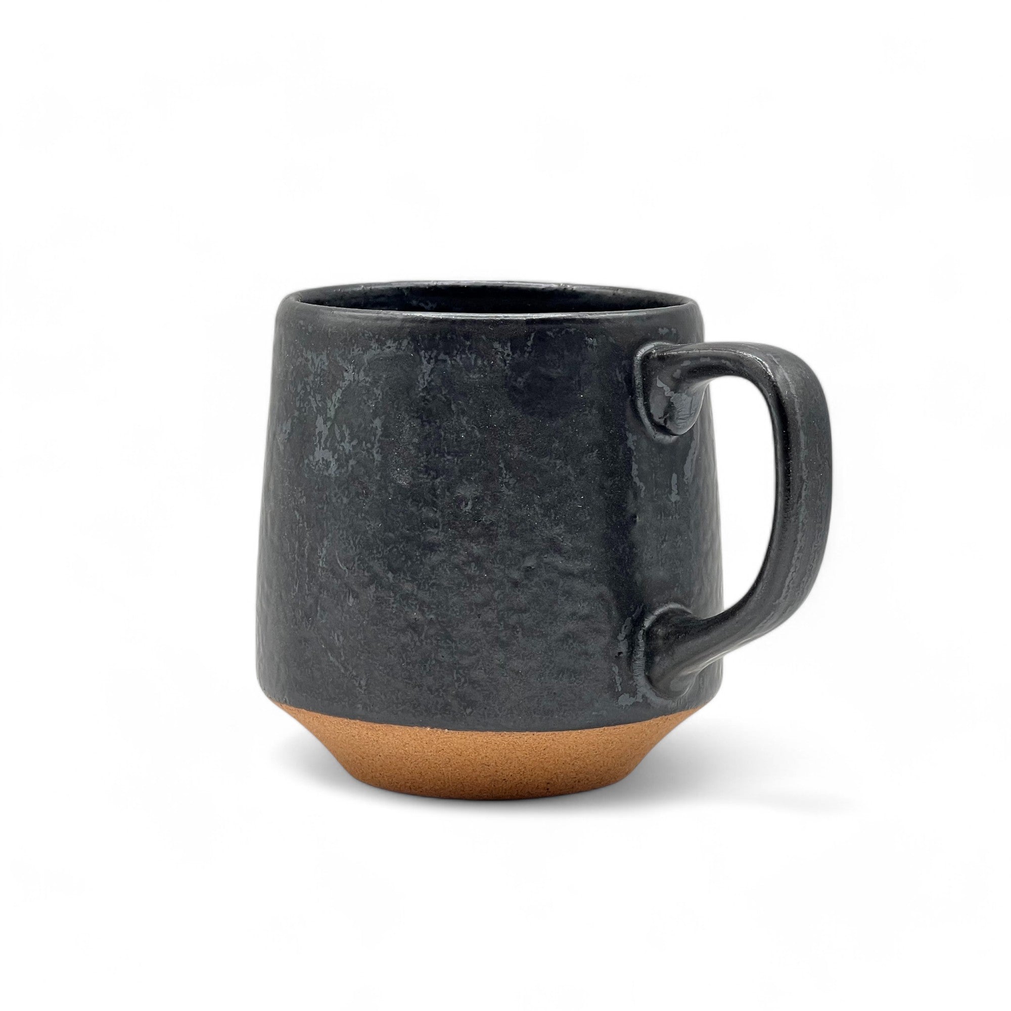 Ishi Black Mino-yaki Mug - Japanese Tea Mug
