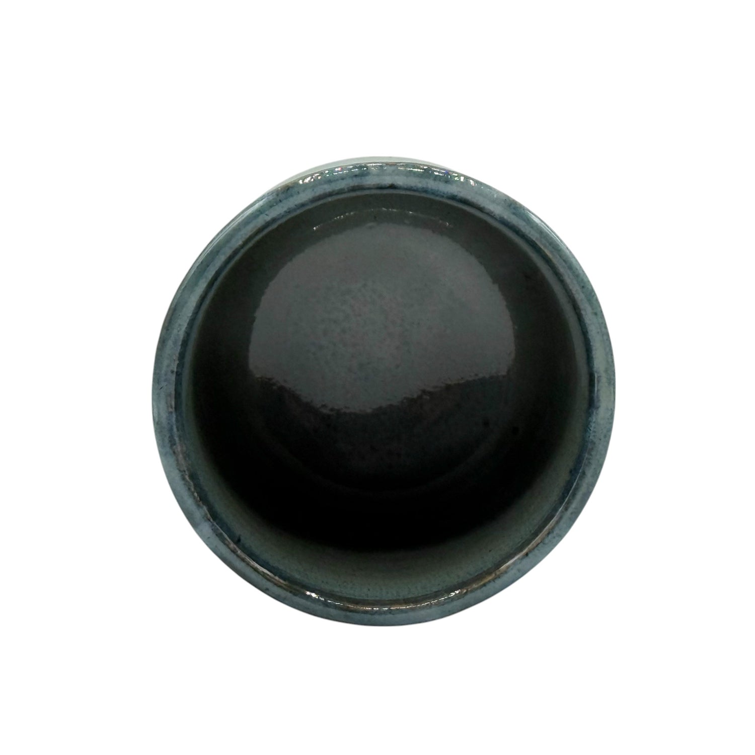 Kin Kama Blue Mino-yaki Yunomi - Japanese Teacup