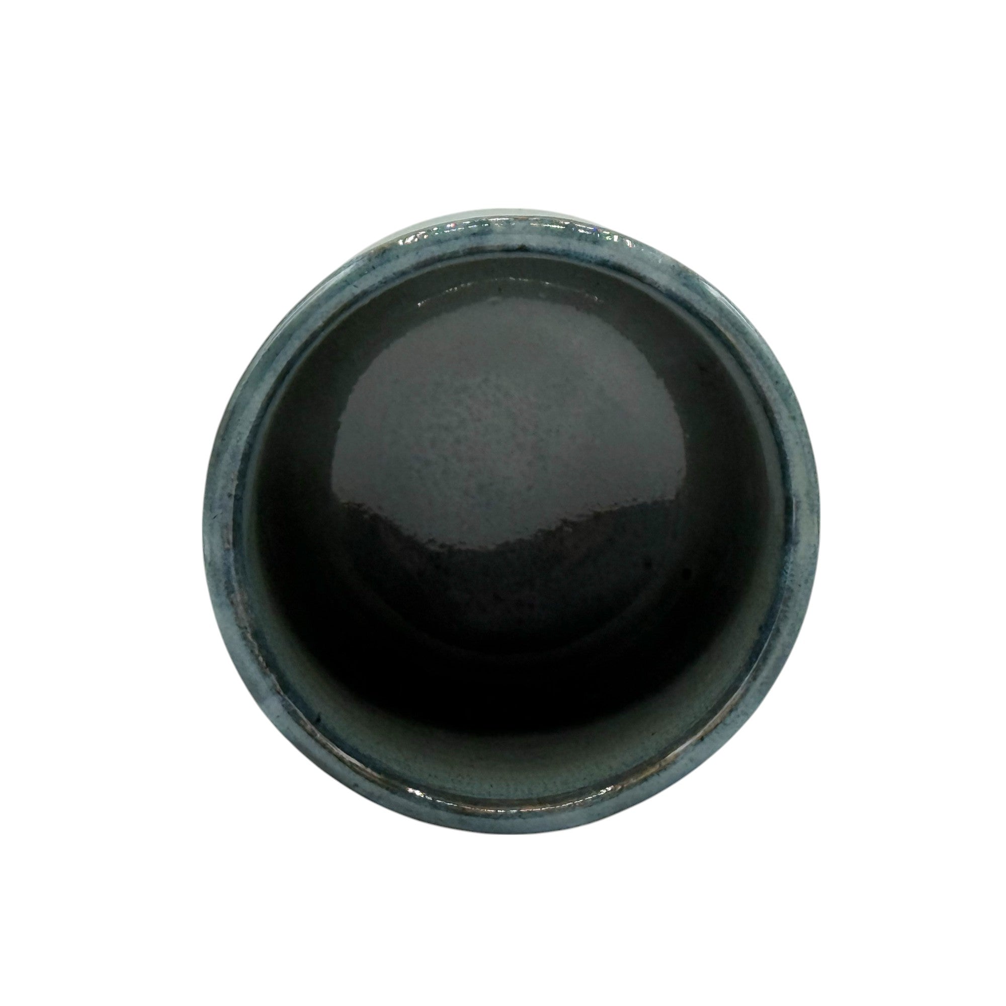 Kin Kama Blue Mino-yaki Yunomi - Japanese Teacup