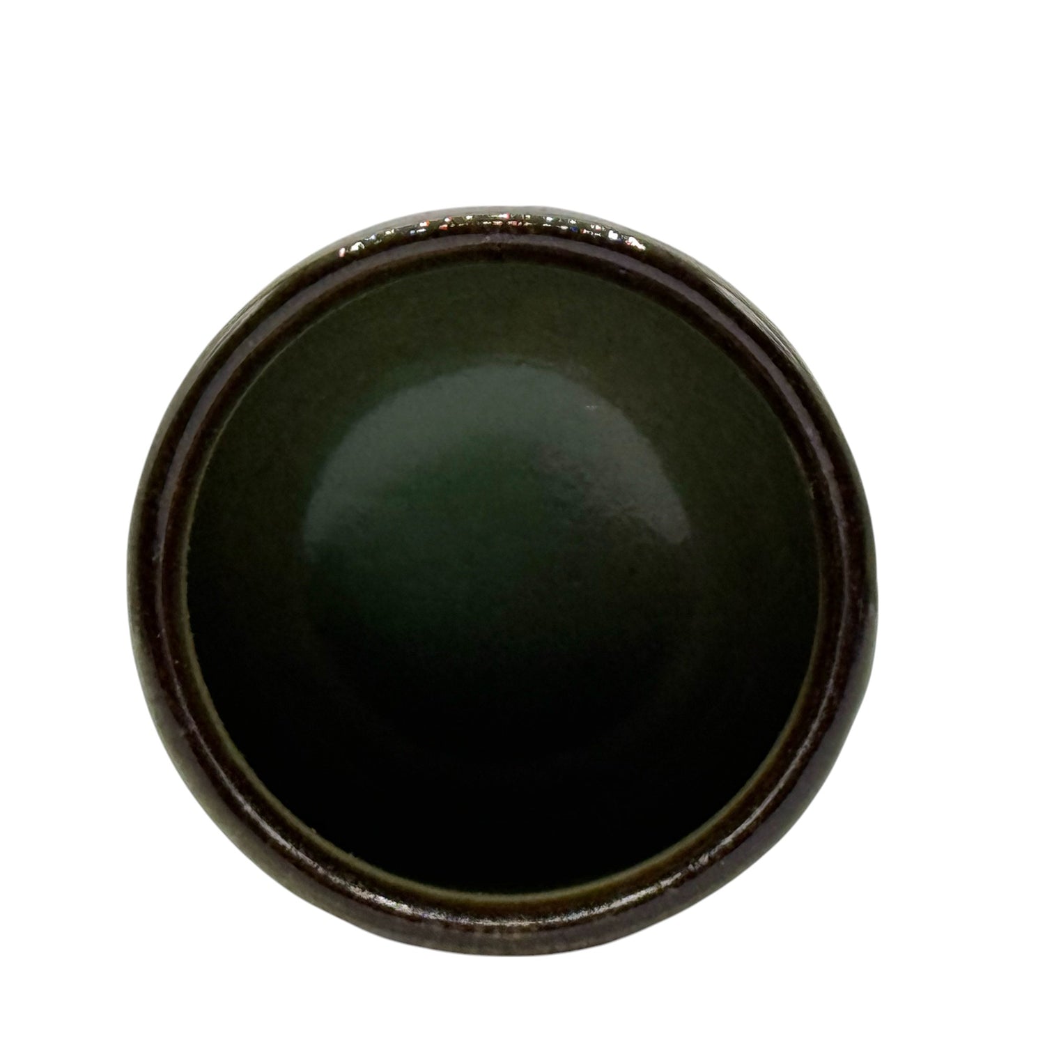 Kuroitchin Hiwa Black Mino-yaki Yunomi - Japanese Teacup