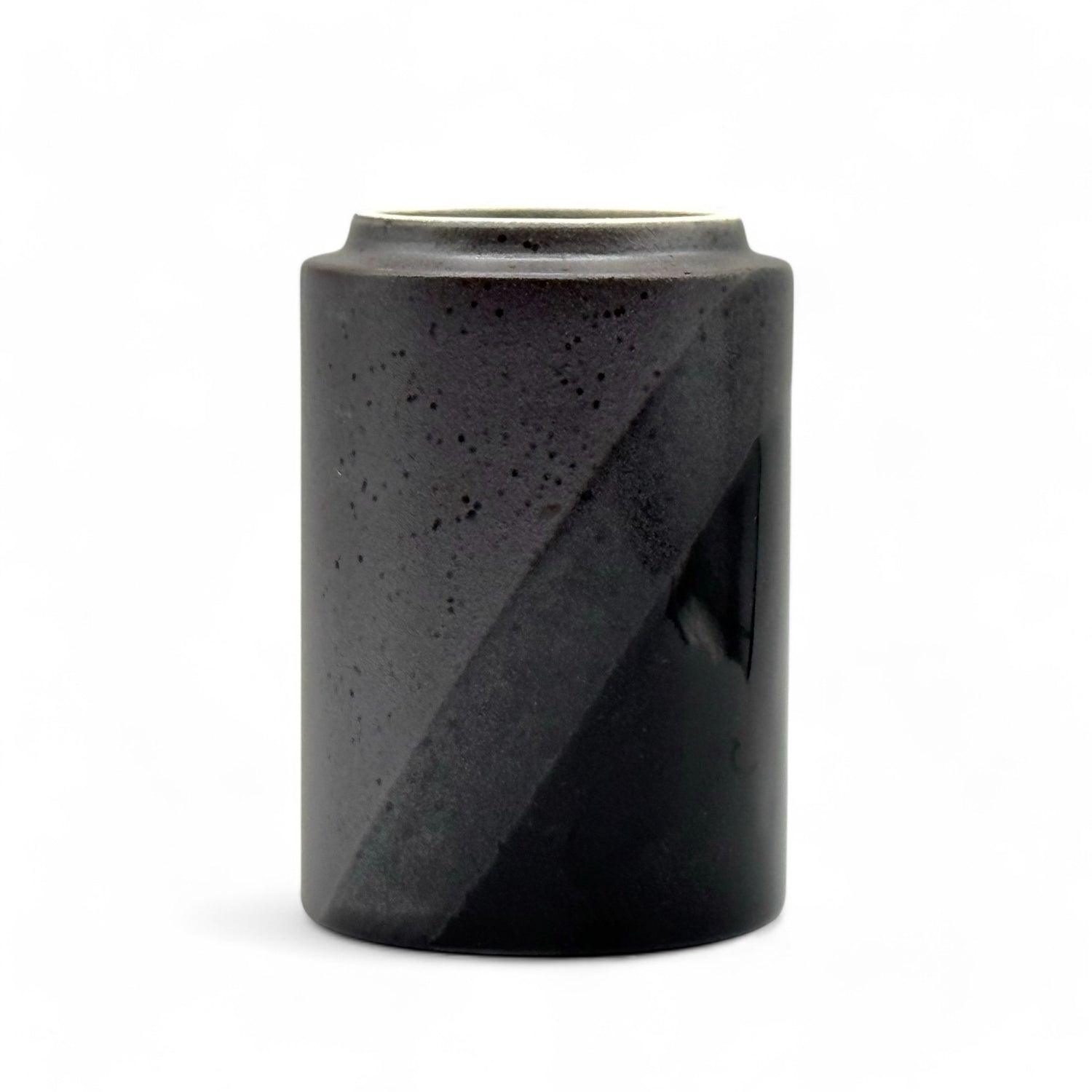 Kokuyu Black Mino-yaki Yunomi - Japanese Teacup